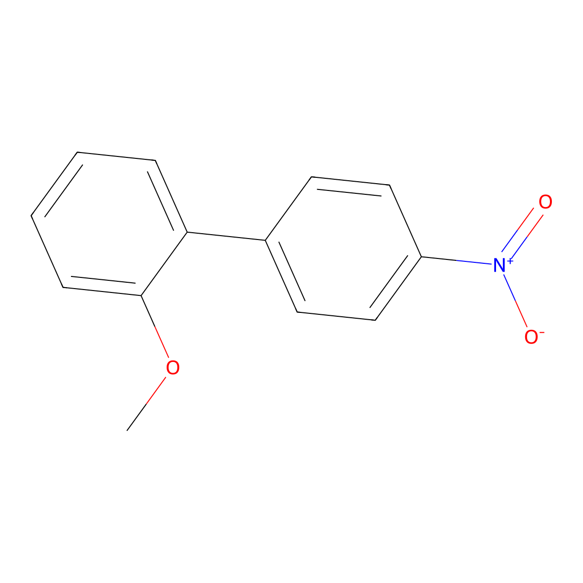 2-Methoxy-4'-nitro-1,1'-biphenyl molecular structure, CAS 6460-91-9