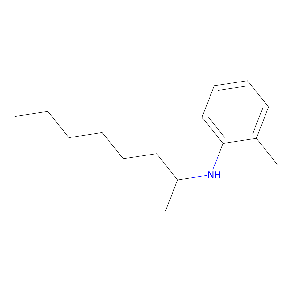 2-Methyl-N-(octan-2-YL)aniline molecular structure, CAS 646026-86-0