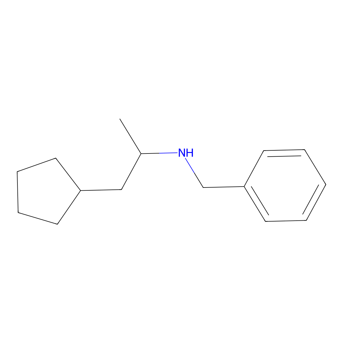 N-Benzyl-1-cyclopentylpropan-2-amine molecular structure, CAS 646027-01-2