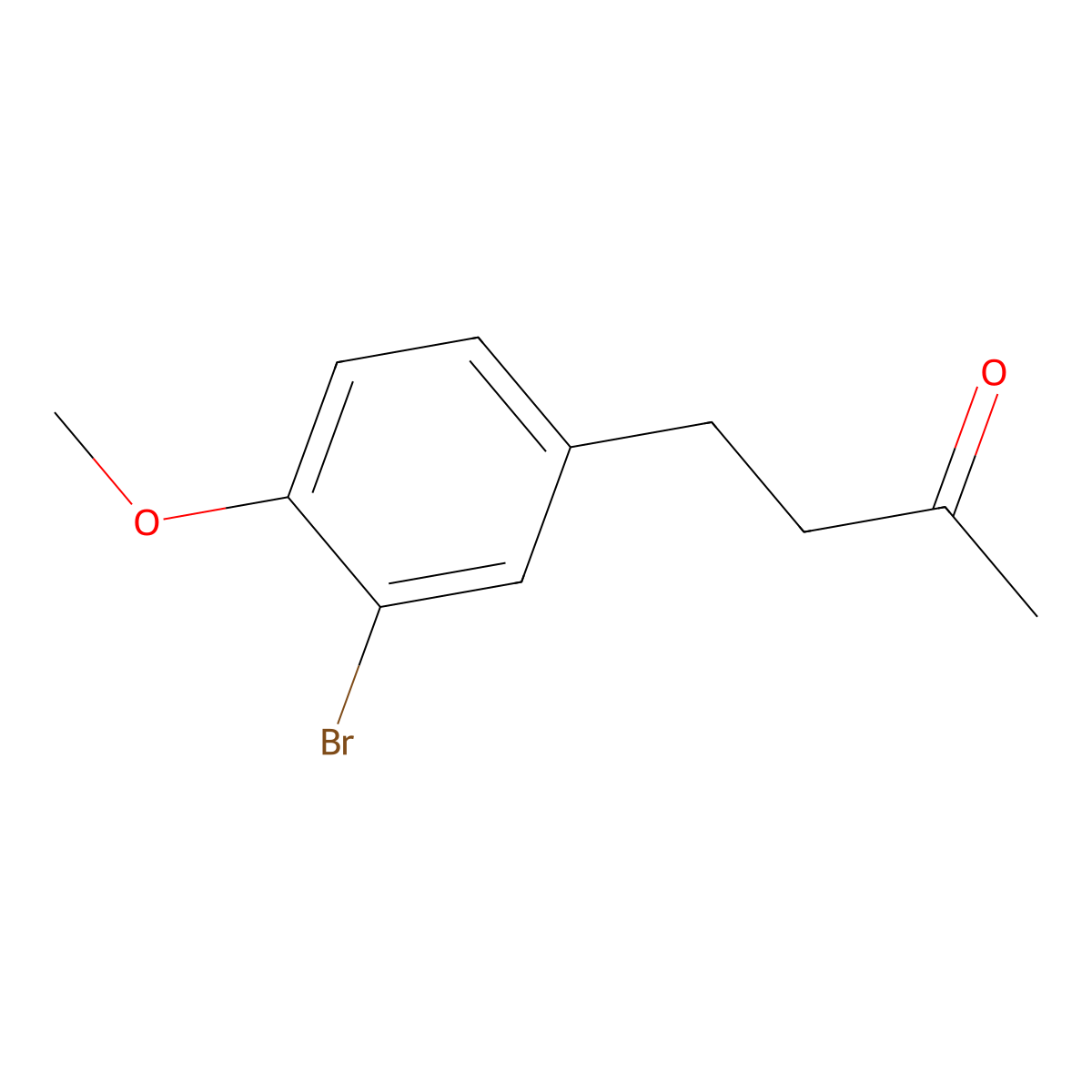 4-(3-Bromo-4-methoxyphenyl)butan-2-one molecular structure, CAS 646039-32-9