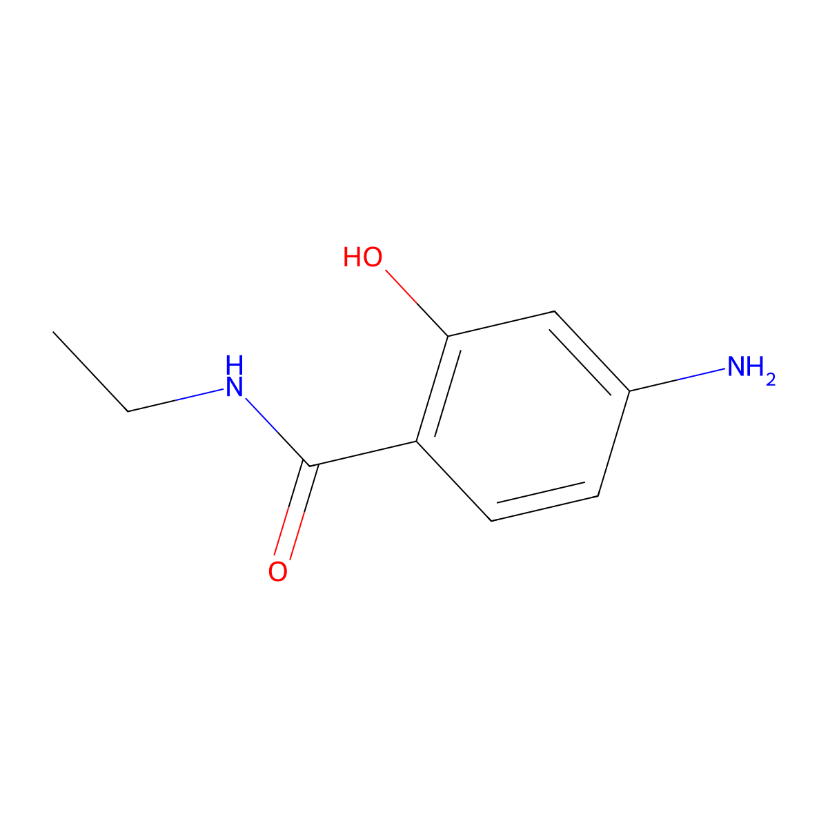 4-amino-N-ethyl-2-hydroxybenzamide molecular structure, CAS 646046-67-5