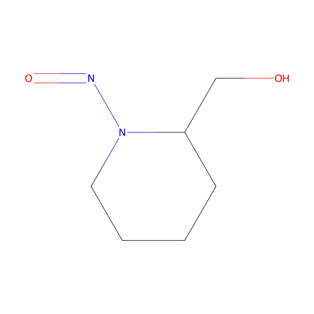 (1-Nitroso-2-piperidinyl)methanol molecular structure, CAS 64605-07-8