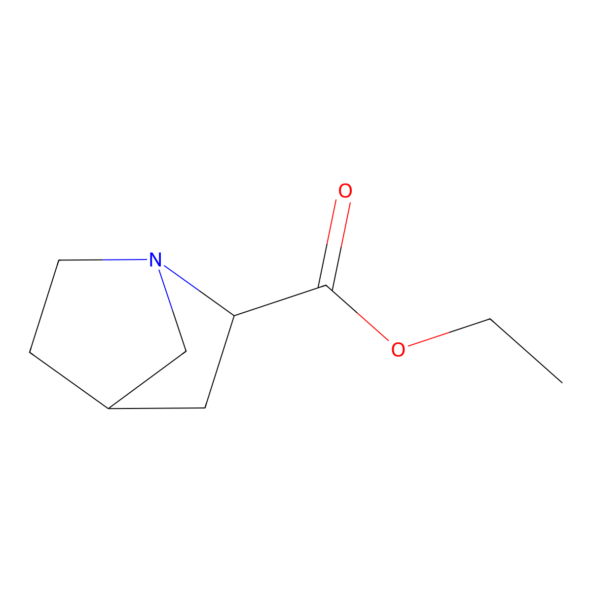 Ethyl 1-azabicyclo[2.2.1]heptane-2-carboxylate molecular structure, CAS 646055-79-0