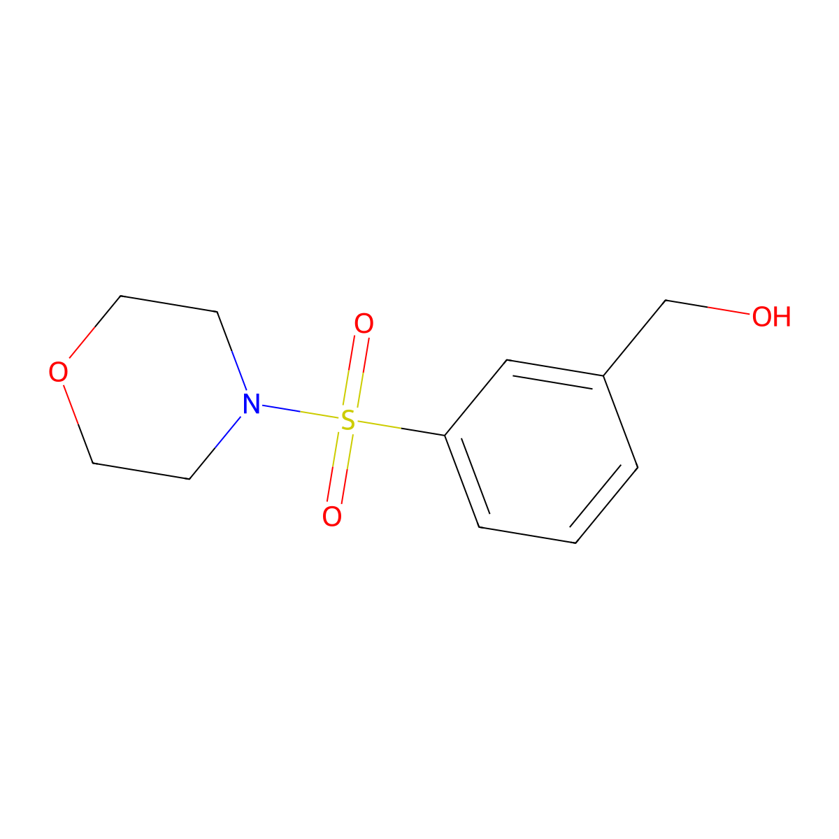 [3-(Morpholine-4-sulfonyl)phenyl]methanol molecular structure, CAS 646071-55-8