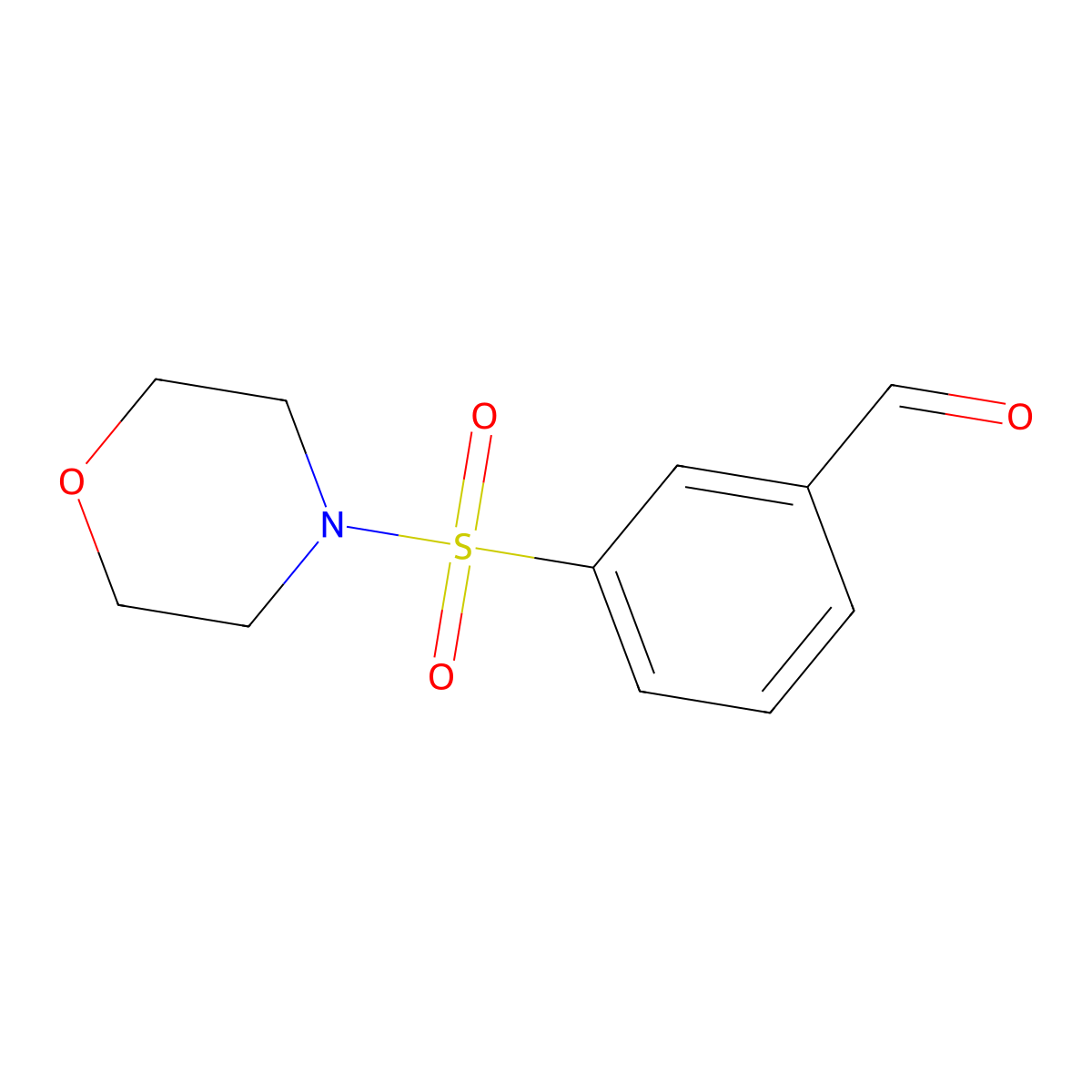 Morpholine, 4-[(3-formylphenyl)sulfonyl]- molecular structure, CAS 646071-57-0