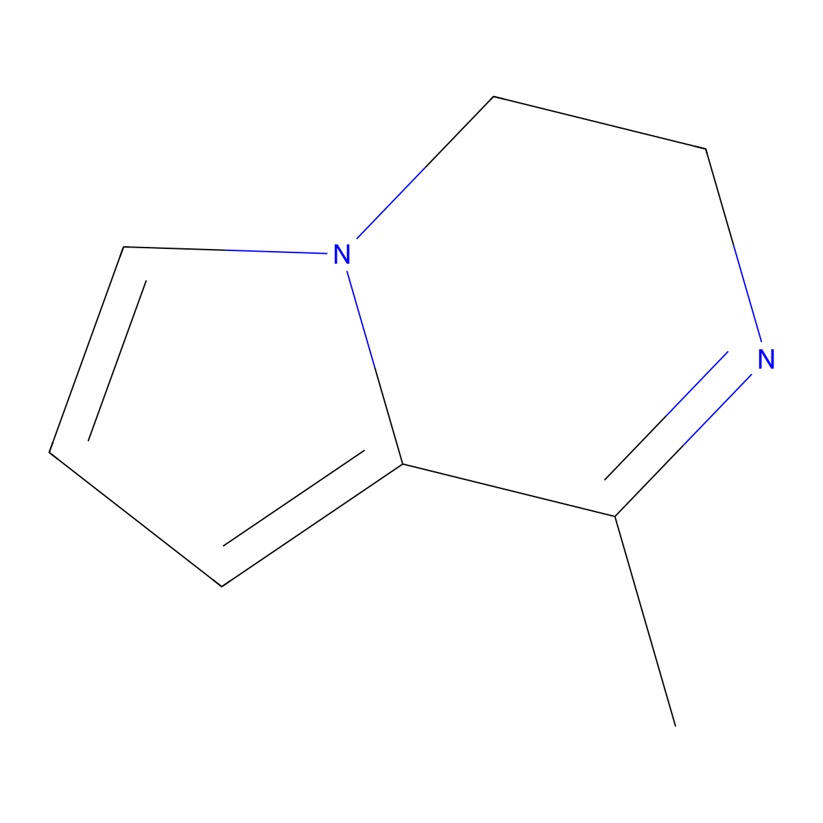 1-Methyl-3,4-dihydropyrrolo[1,2-a]pyrazine molecular structure, CAS 64608-66-8