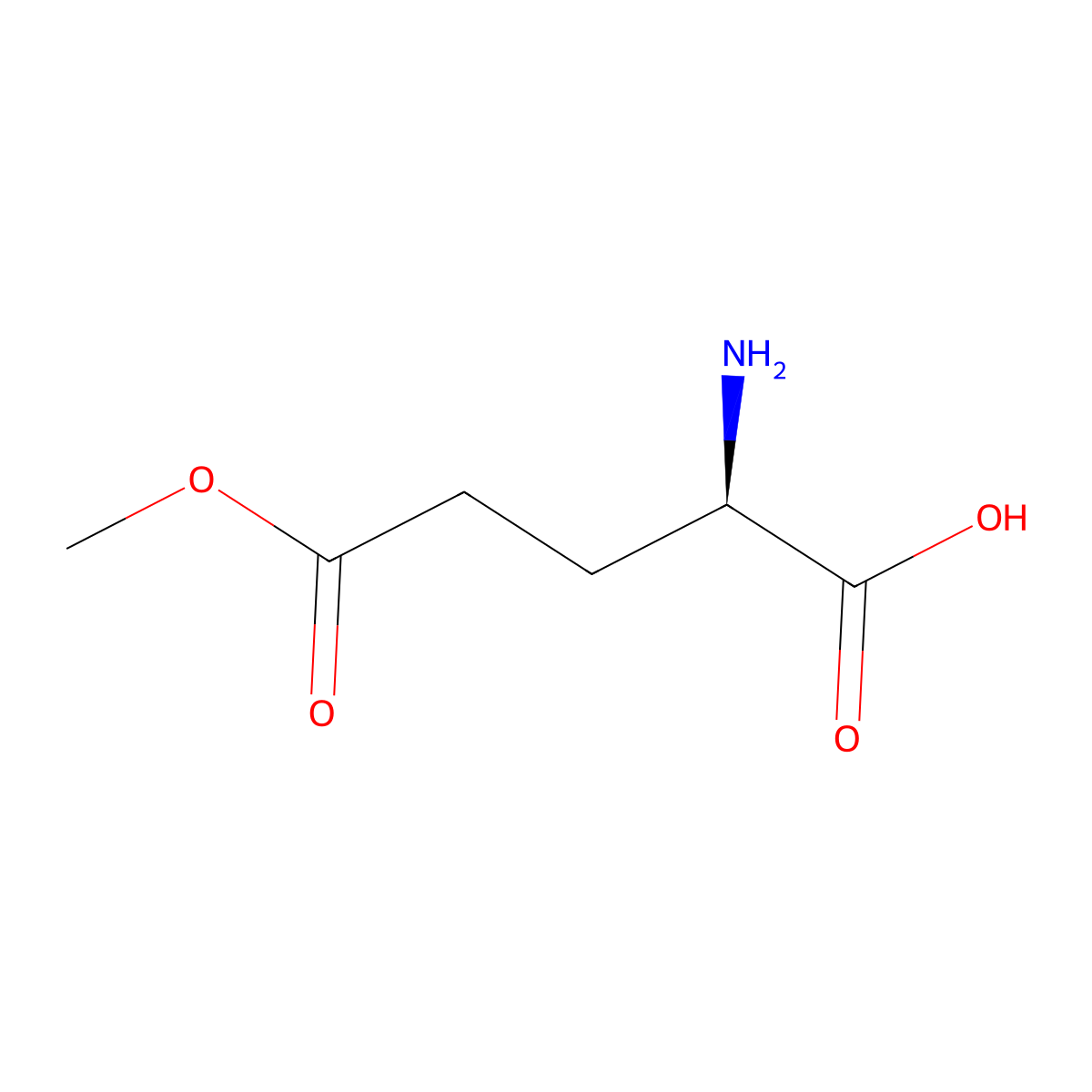 5-methyl D-glutamate molecular structure, CAS 6461-04-7