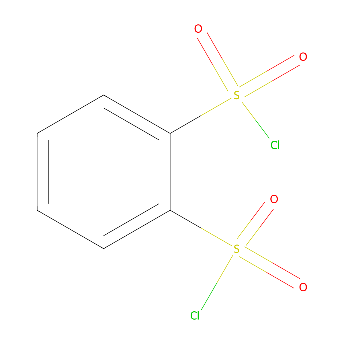 1,2-Benzenedisulfonyl Dichloride molecular structure, CAS 6461-76-3