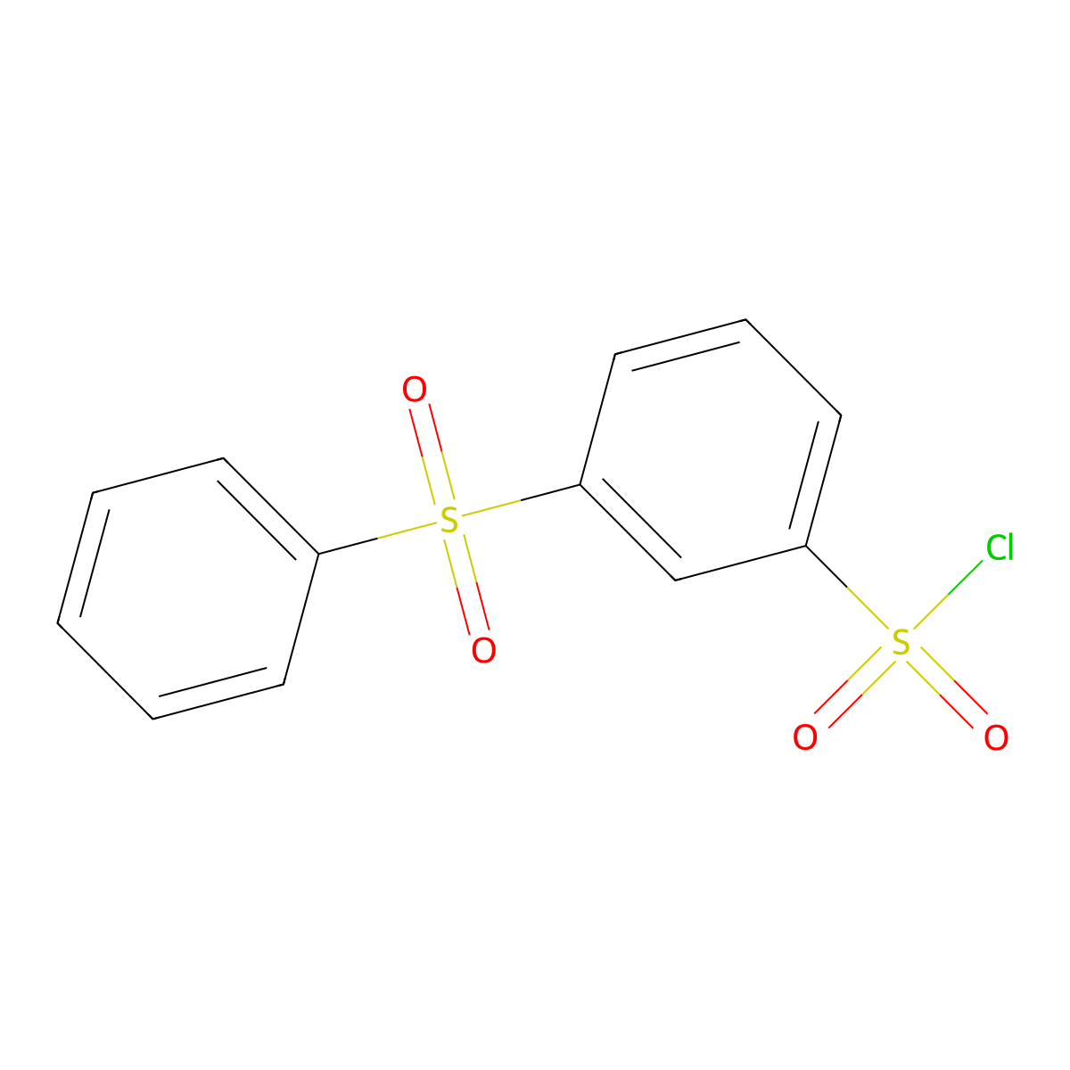 3-(Benzenesulfonyl)benzene-1-sulfonyl chloride molecular structure, CAS 6461-78-5