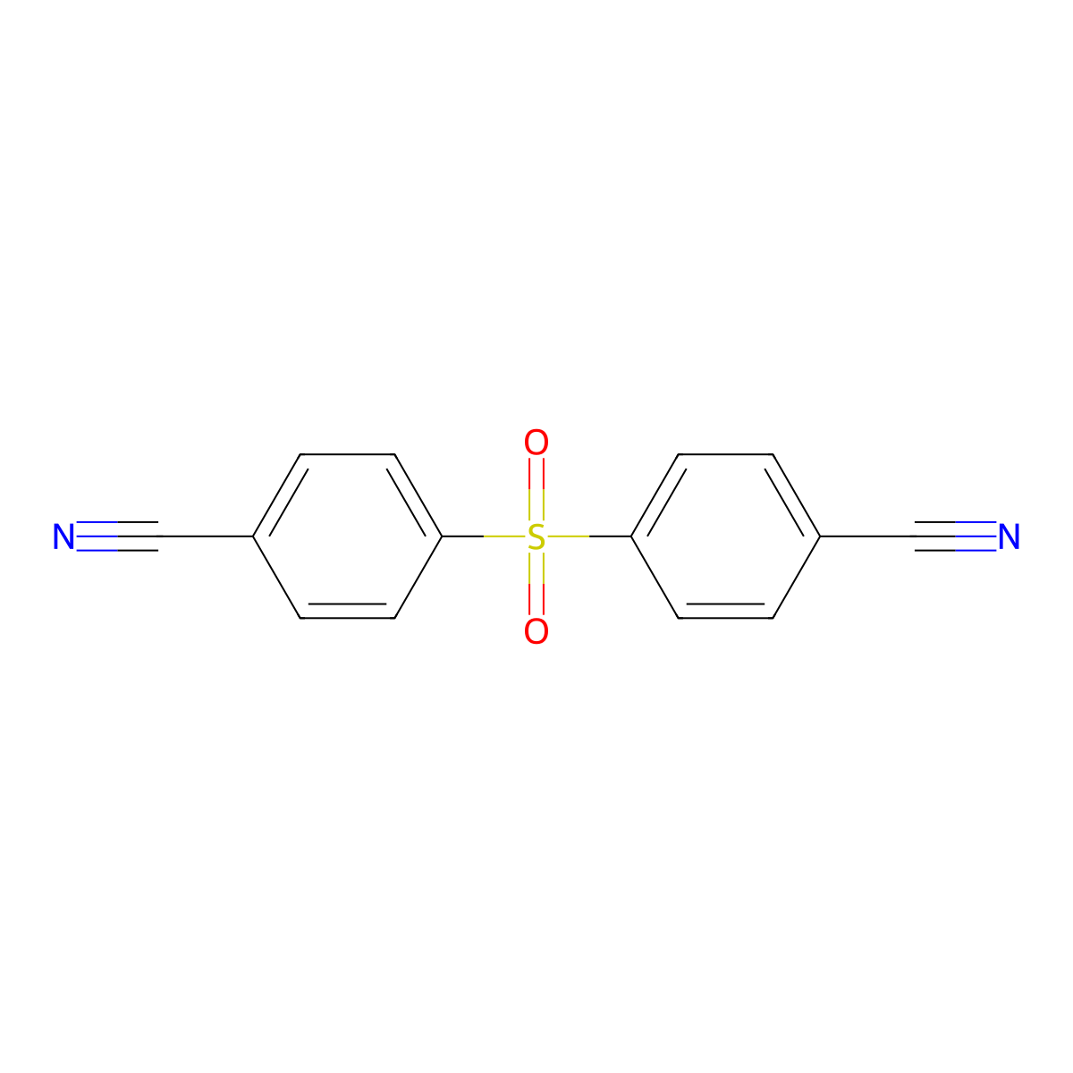 4,4'-Sulfonylbis(benzonitrile) molecular structure, CAS 6461-99-0