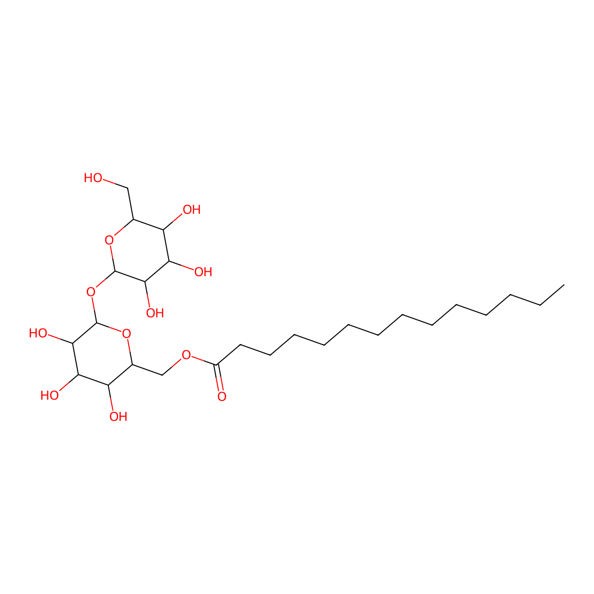 Trehalose C14 molecular structure, CAS 64622-92-0