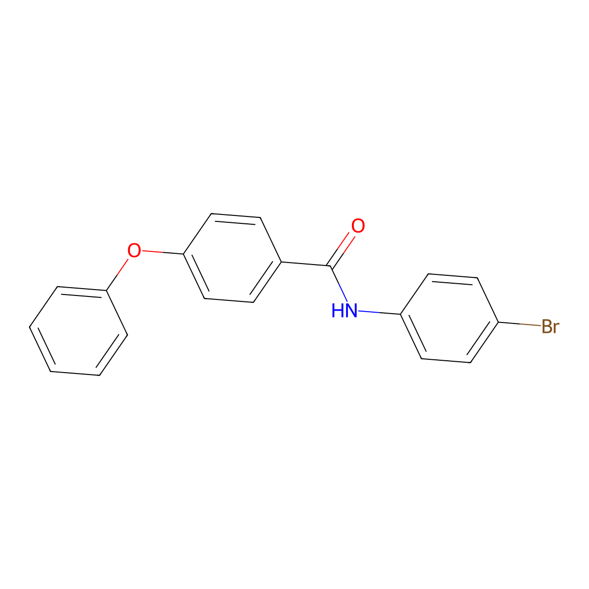 N-(4-bromophenyl)-4-phenoxybenzamide molecular structure, CAS 6463-18-9