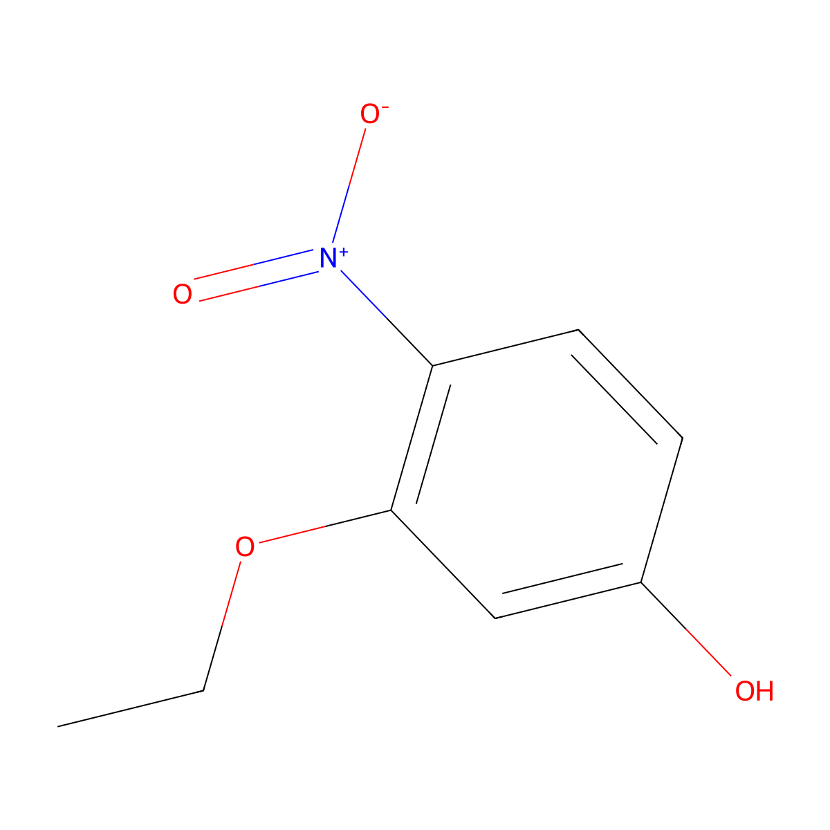 3-Ethoxy-4-nitrophenol molecular structure, CAS 64635-54-7