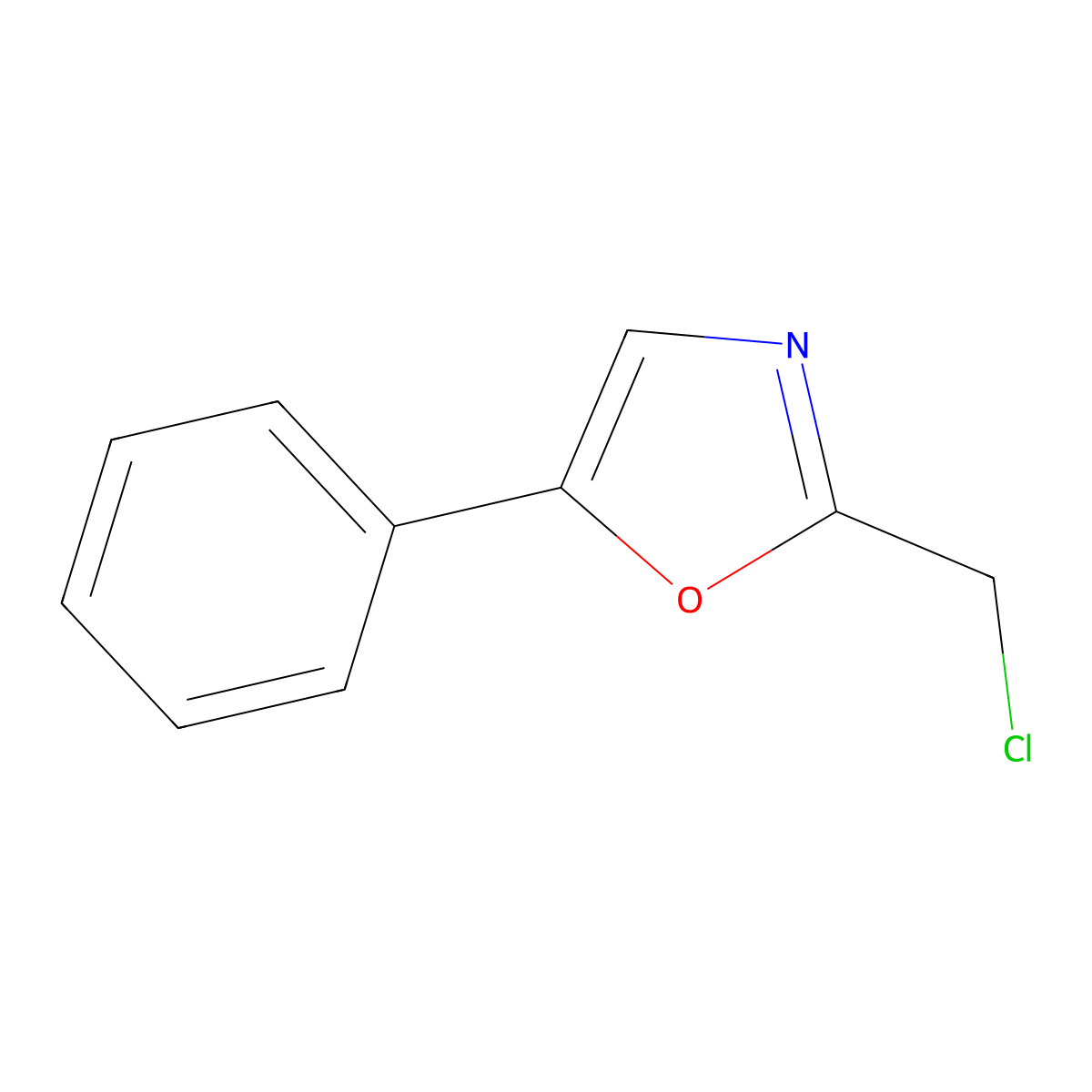 2-(Chloromethyl)-5-phenyl-1,3-oxazole molecular structure, CAS 64640-13-7