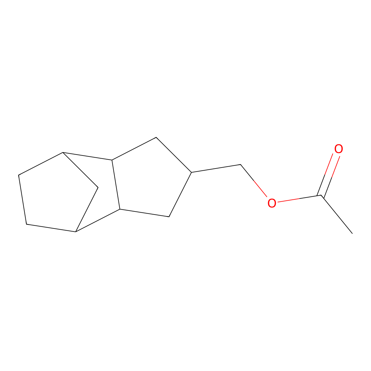 4,7-Methano-1H-indene-2-methanol, octahydro-, 2-acetate molecular structure, CAS 64644-34-4