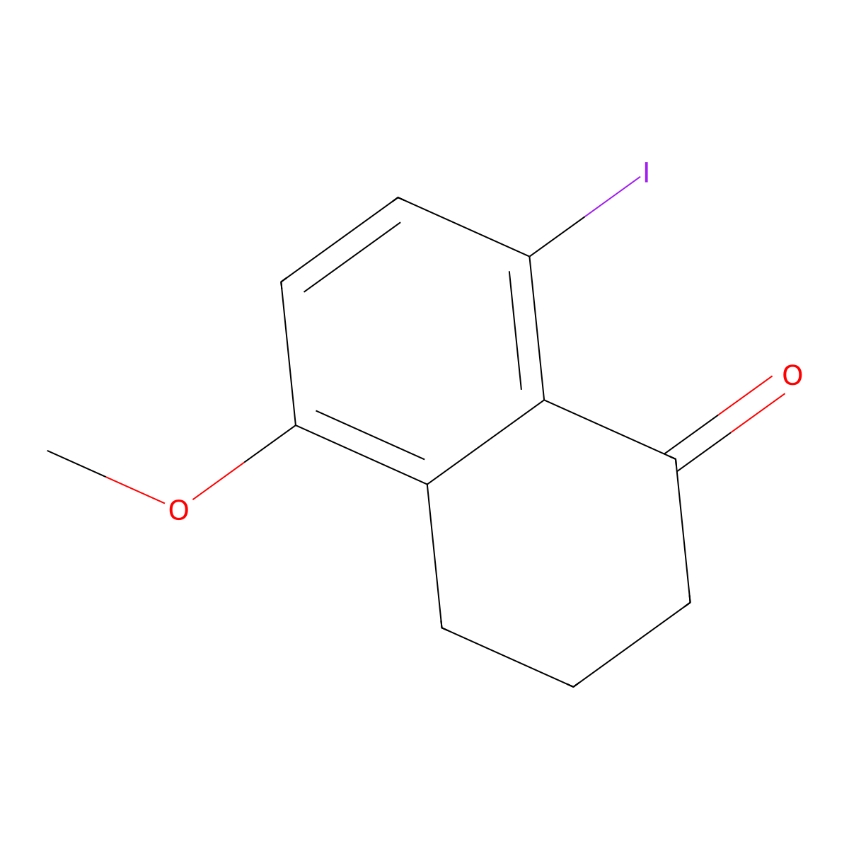 1(2H)-Naphthalenone, 3,4-dihydro-8-iodo-5-methoxy- molecular structure, CAS 646472-69-7