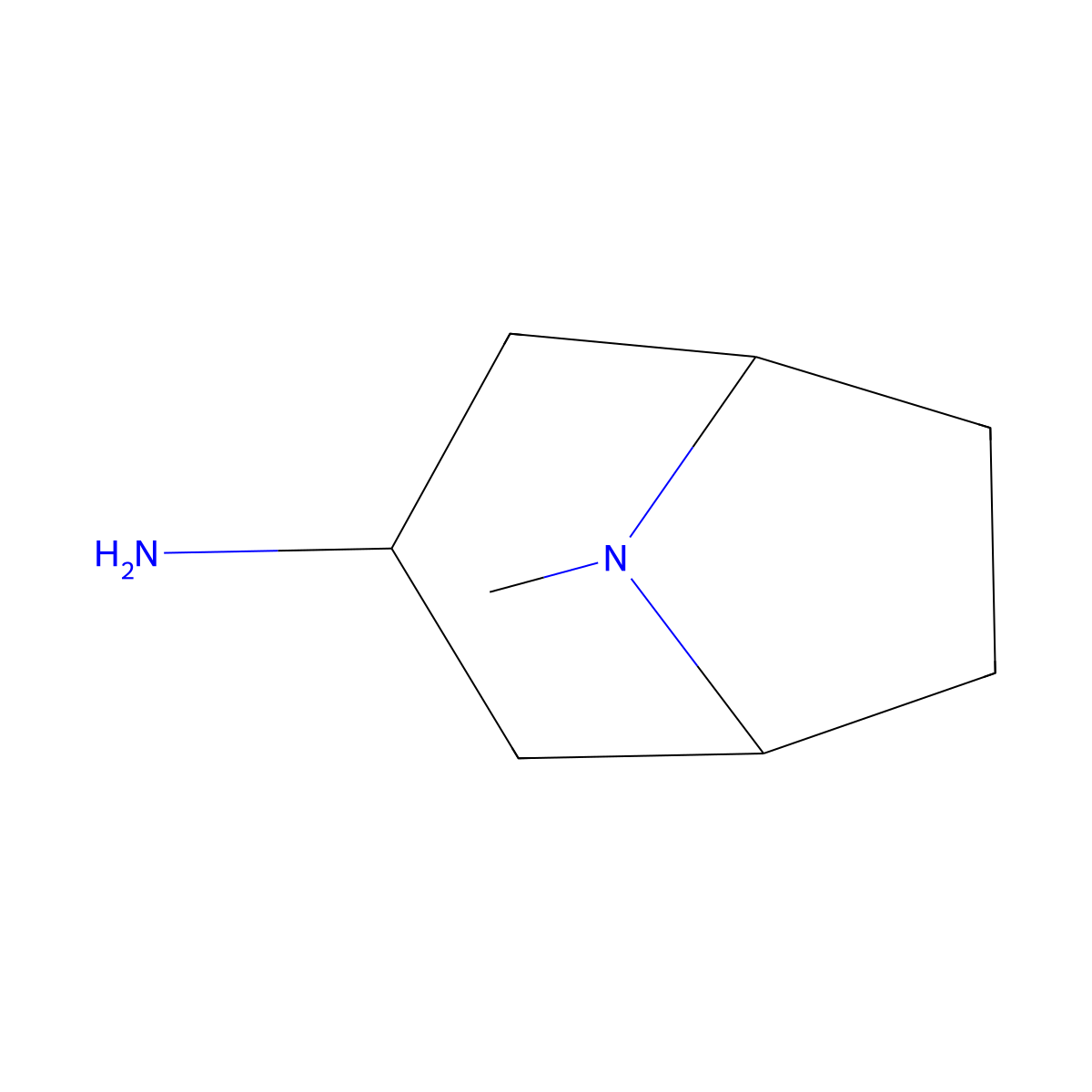 8-Methyl-8-azabicyclo[3.2.1]octan-3-amine molecular structure, CAS 646477-45-4