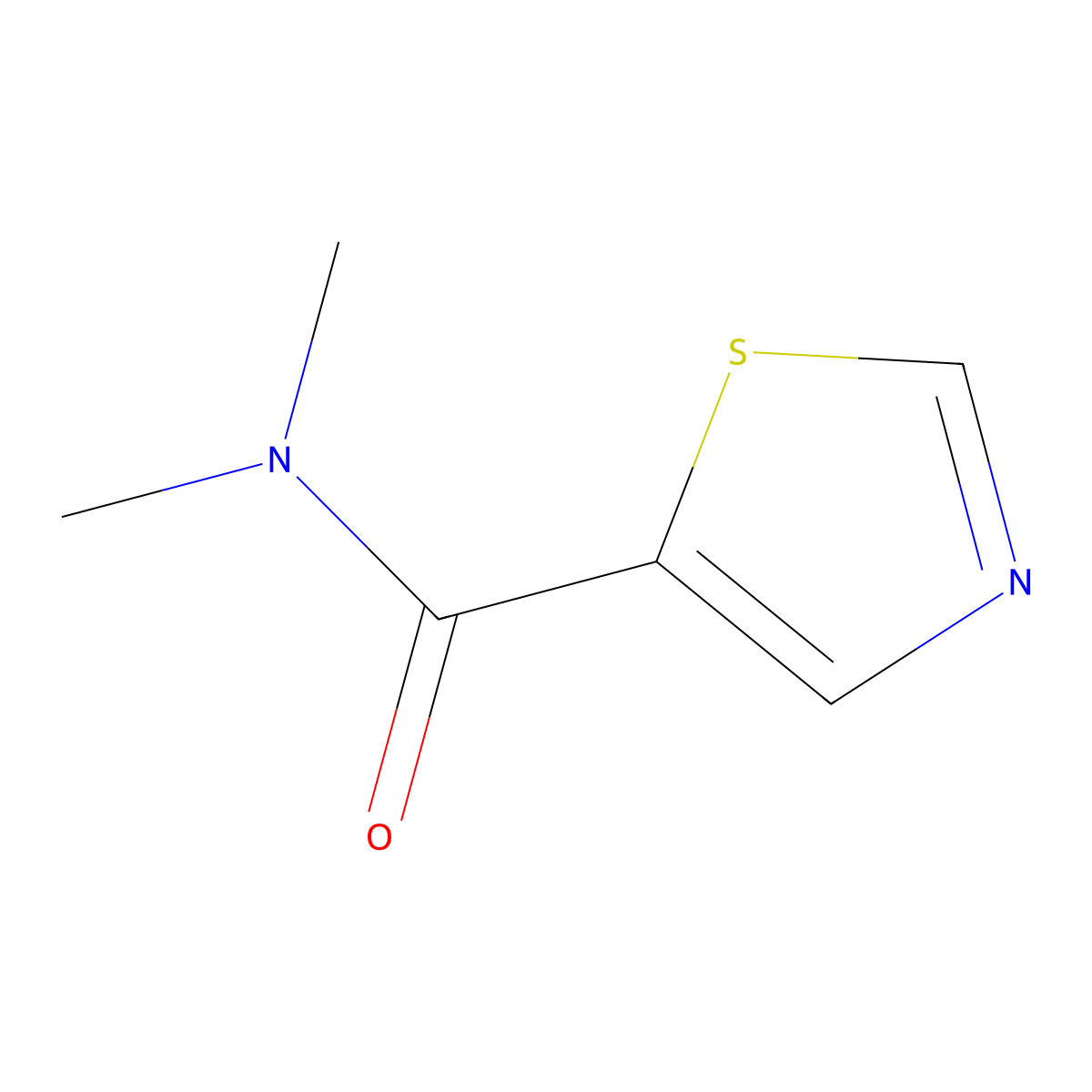 N,N-Dimethyl-5-thiazolecarboxamide molecular structure, CAS 64649-23-6