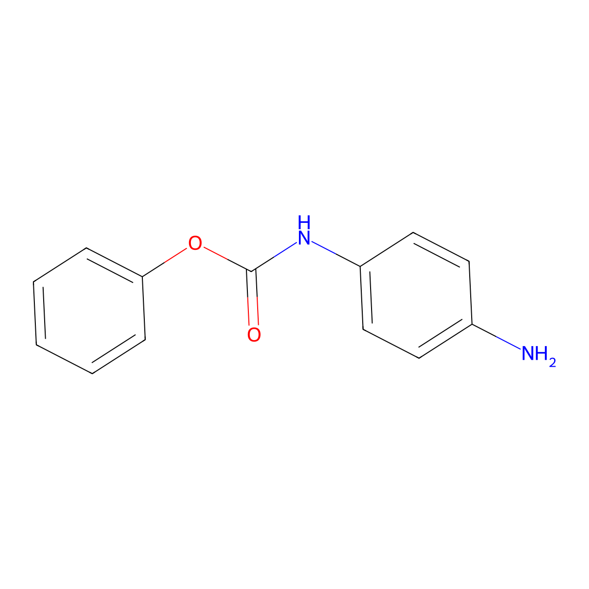 phenyl N-(4-aminophenyl)carbamate molecular structure, CAS 6465-00-5
