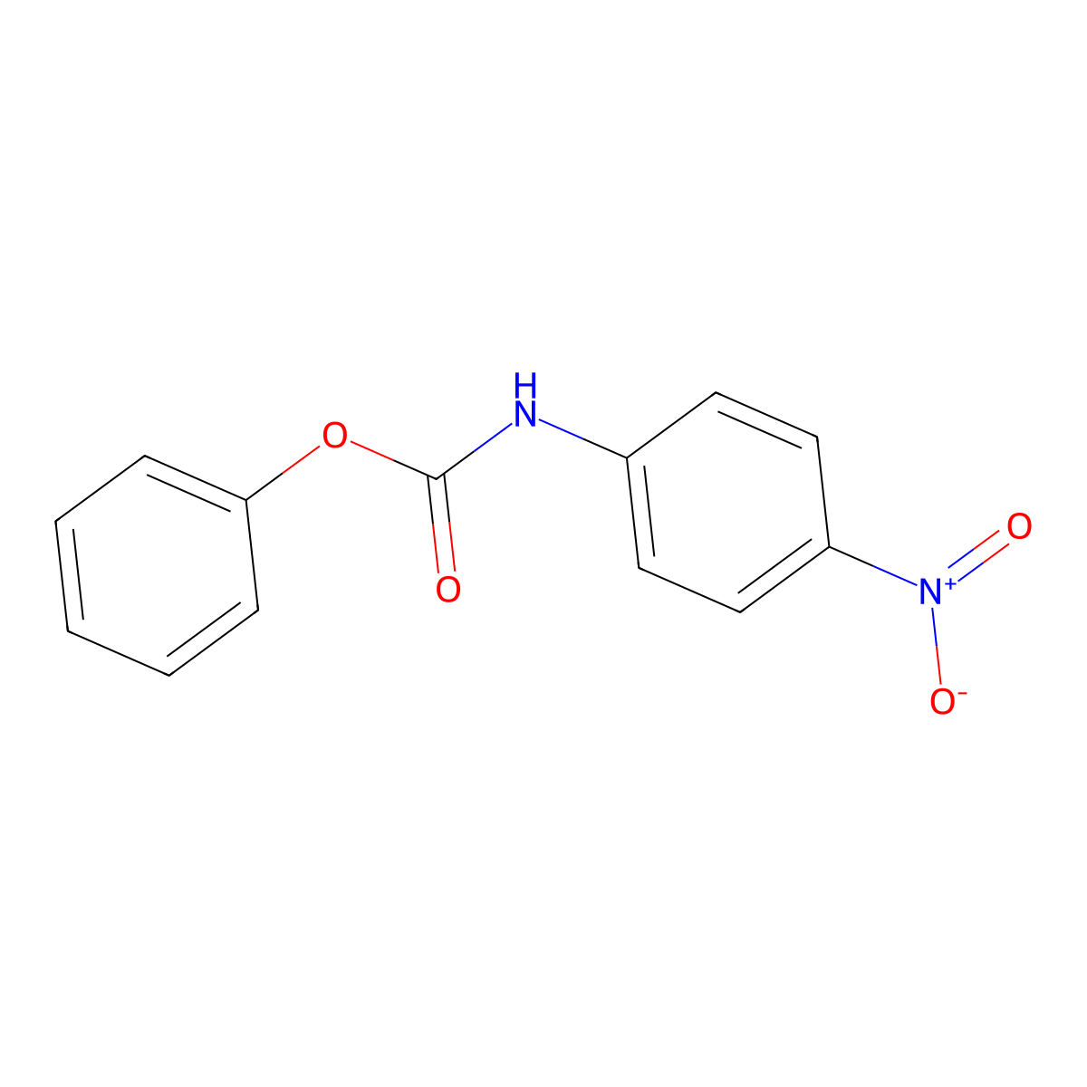 Phenyl 4-nitrophenylcarbamate molecular structure, CAS 6465-01-6