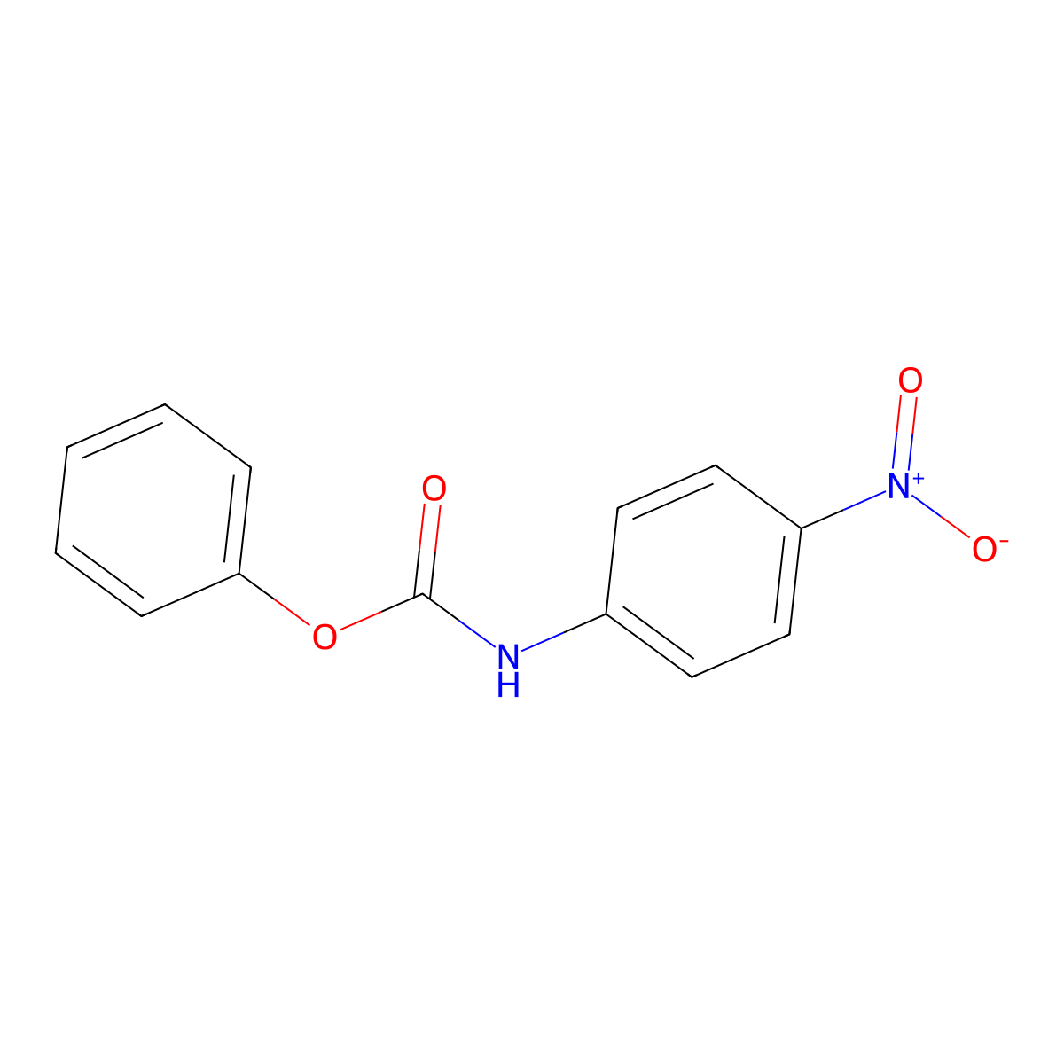 Phenyl 4-nitrophenylcarbamate molecular structure, CAS 6465-01-6