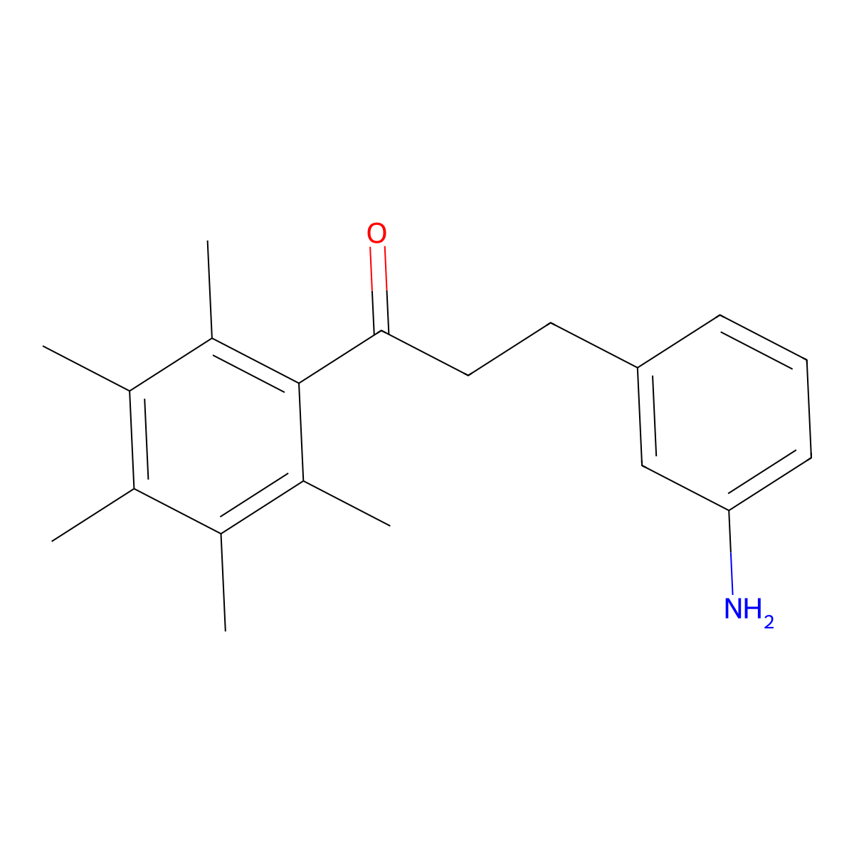 3-(3-Aminophenyl)-1-(2,3,4,5,6-pentamethylphenyl)propan-1-one molecular structure, CAS 646506-64-1
