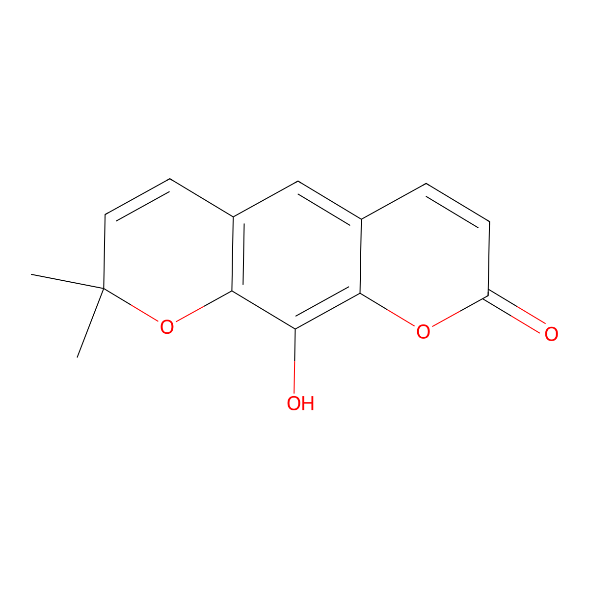 Demethylluvangetin molecular structure, CAS 64652-10-4
