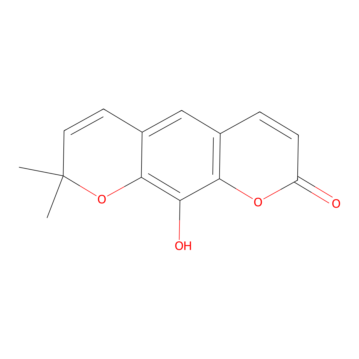 Demethylluvangetin molecular structure, CAS 64652-10-4