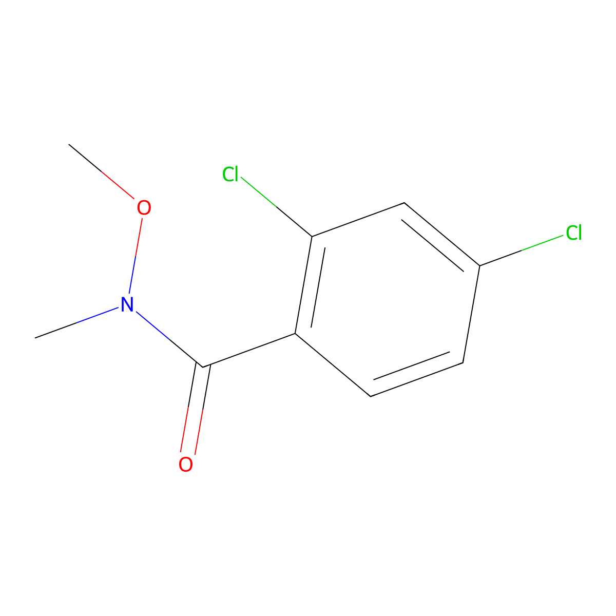 2,4-Dichloro-N-methoxy-N-methylbenzamide molecular structure, CAS 646528-36-1