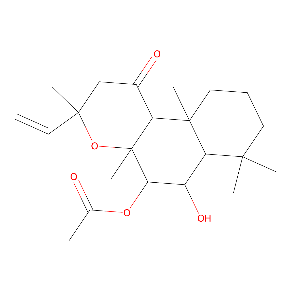 (-)-1,9-Dideoxyforskolin molecular structure, CAS 64657-18-7