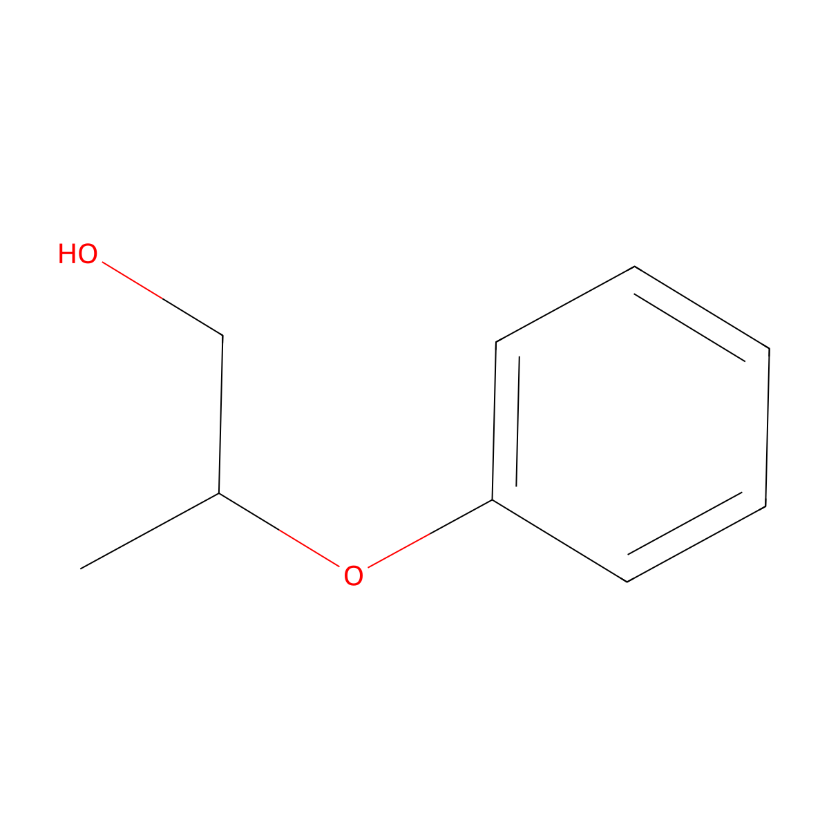 2-Phenoxypropanol, (R)- molecular structure, CAS 64658-22-6