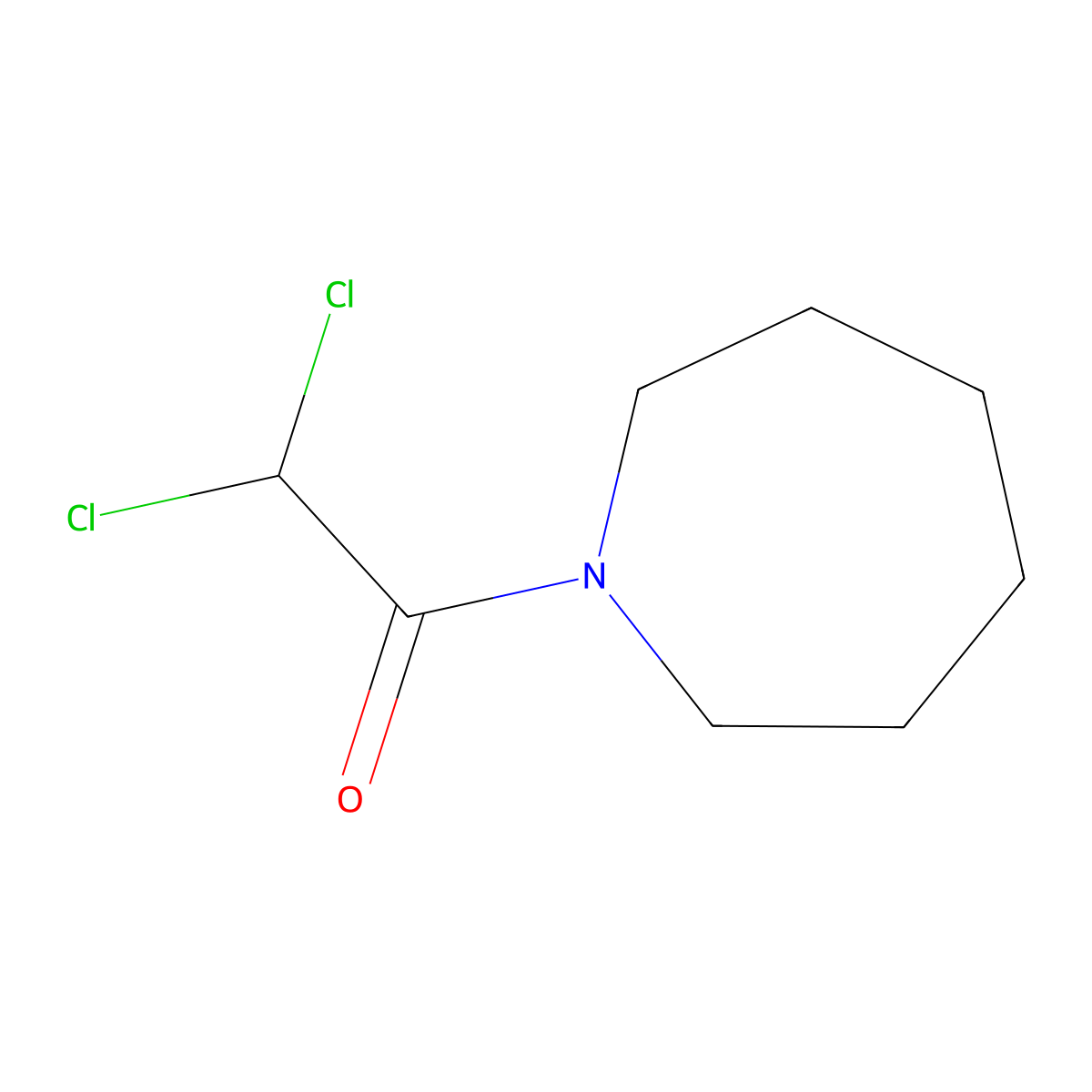 1-(Dichloroacetyl)hexahydro-1H-azepine molecular structure, CAS 64661-12-7