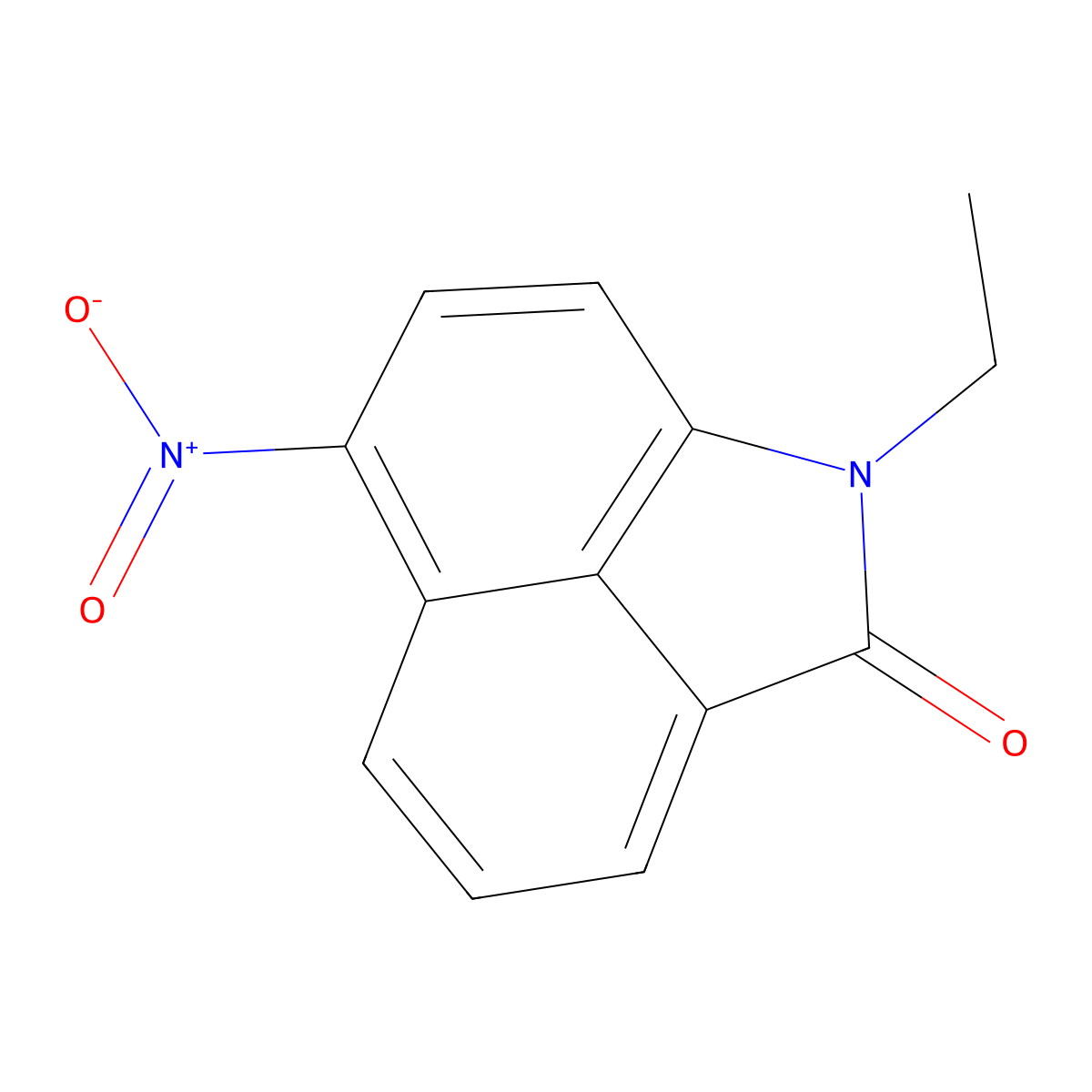 1-Ethyl-6-nitrobenzo[cd]indol-2-one molecular structure, CAS 64663-16-7