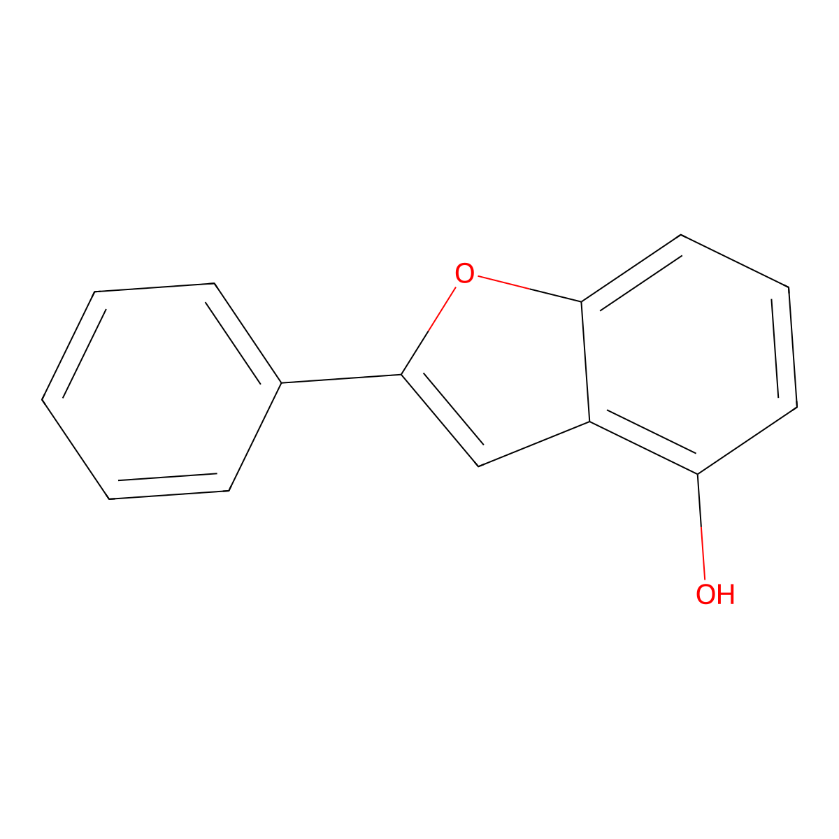 2-Phenylbenzofuran-4-OL molecular structure, CAS 64663-60-1