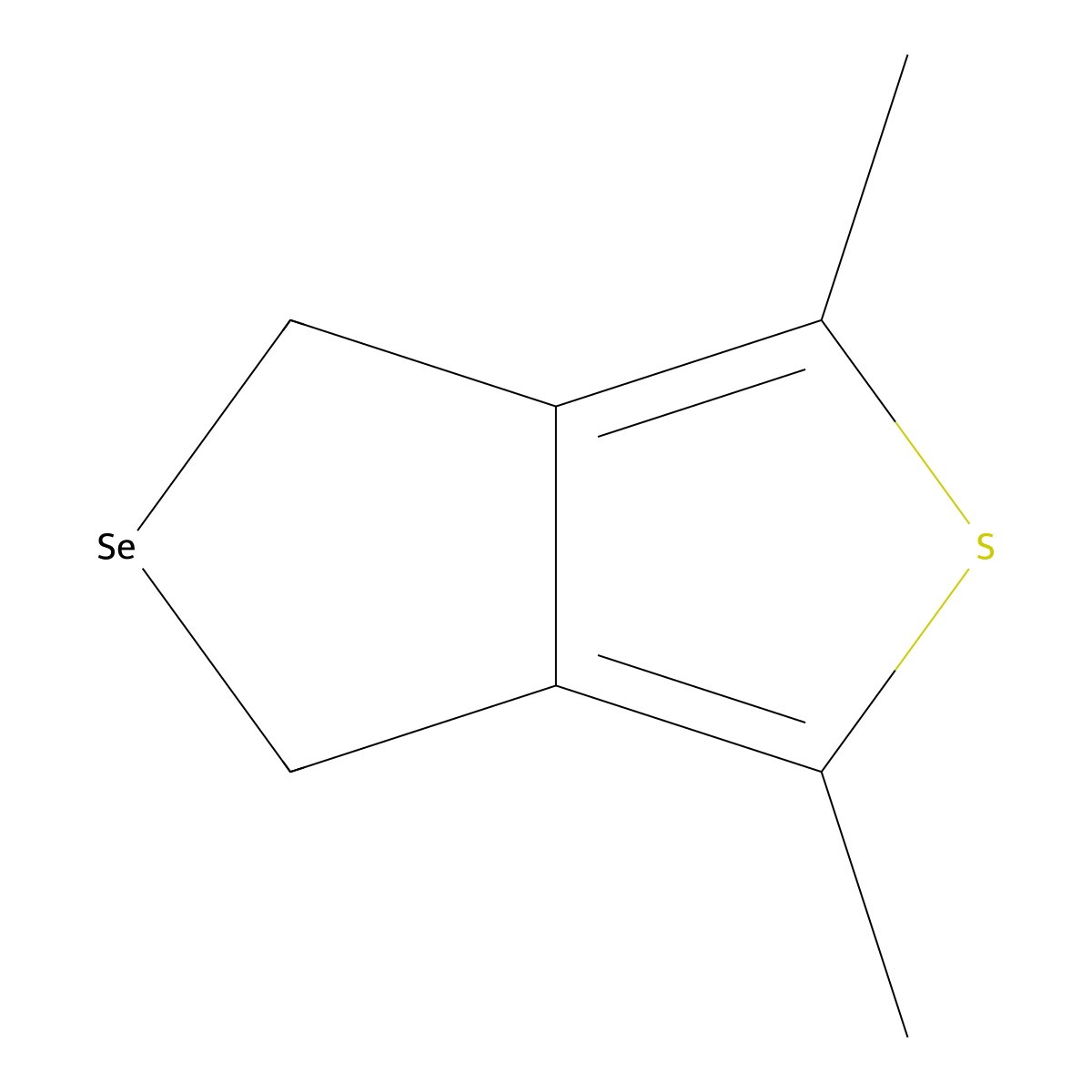 1,3-dimethyl-4H,6H-selenopheno[3,4-c]thiophene molecular structure, CAS 64663-85-0
