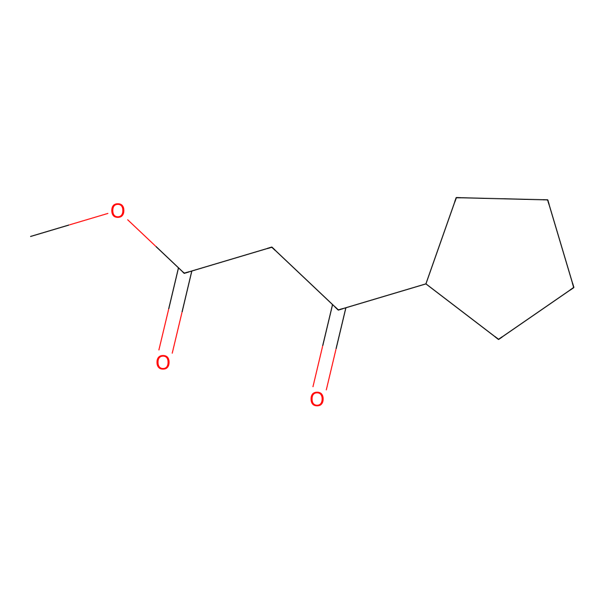 Methyl 3-cyclopentyl-3-oxopropanoate molecular structure, CAS 64670-14-0
