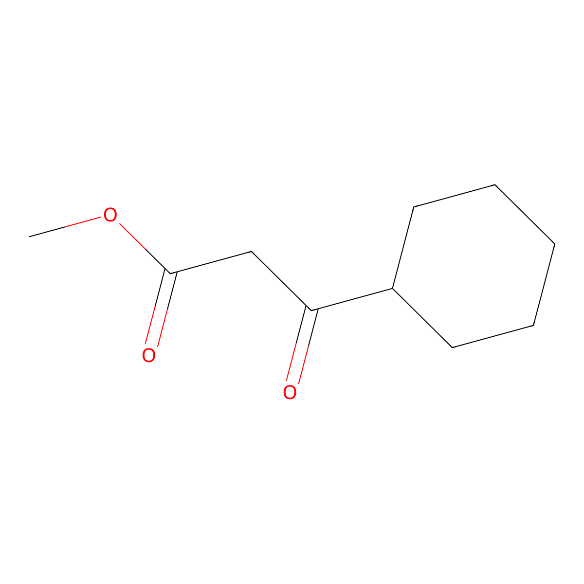 Methyl 3-cyclohexyl-3-oxopropanoate molecular structure, CAS 64670-15-1