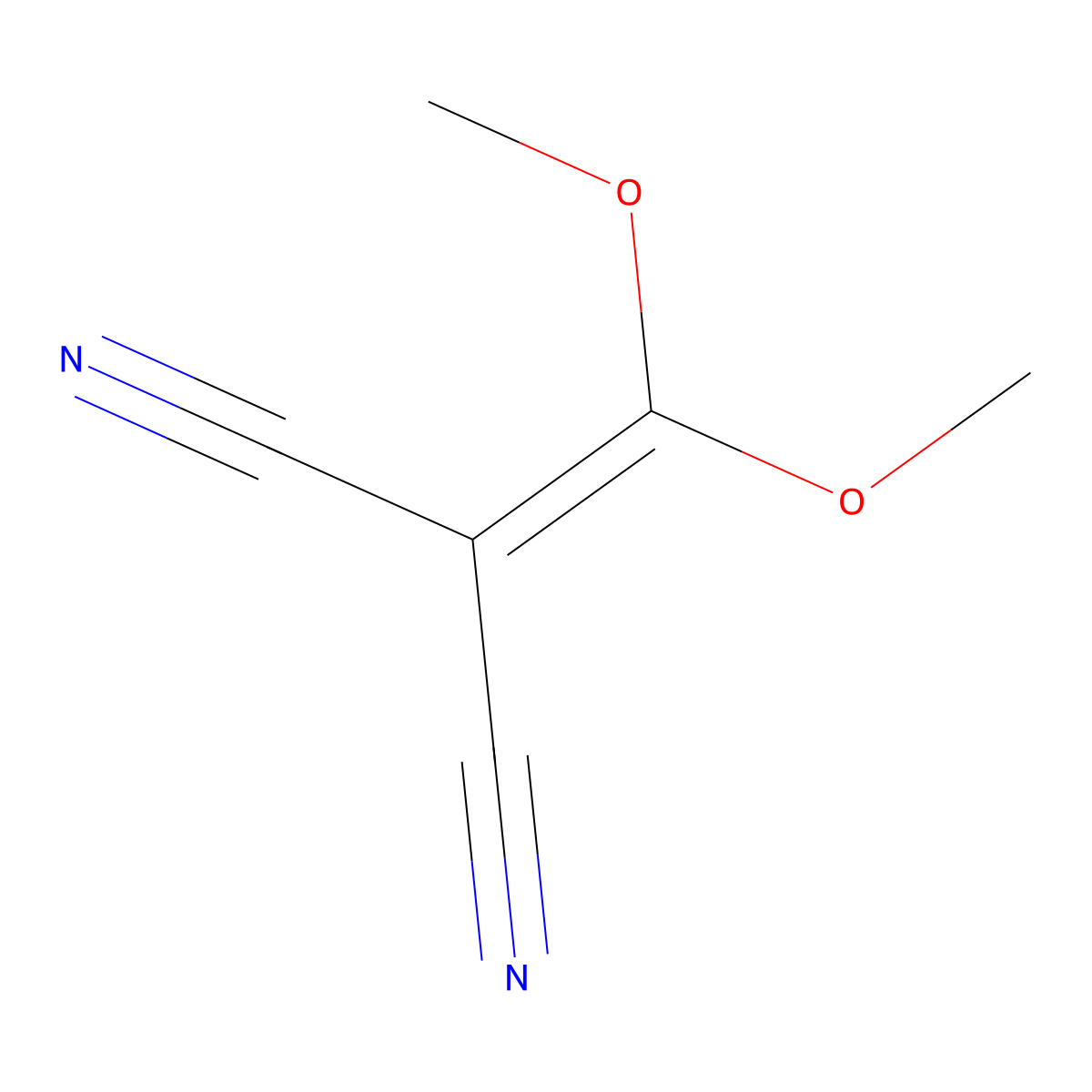 2-(Dimethoxymethylidene)propanedinitrile molecular structure, CAS 64672-72-6