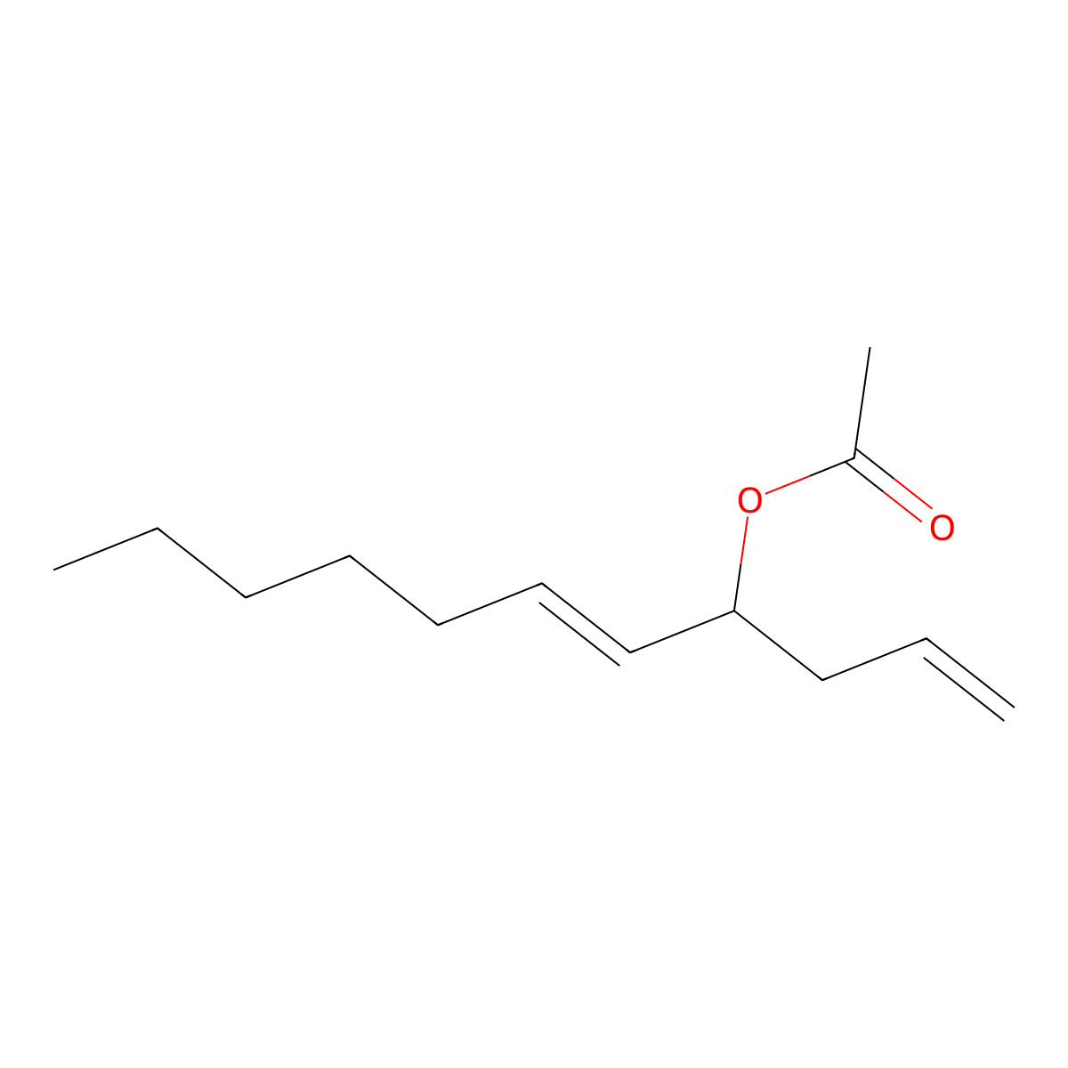 1,5-Undecadien-4-ol, 4-acetate molecular structure, CAS 64677-48-1