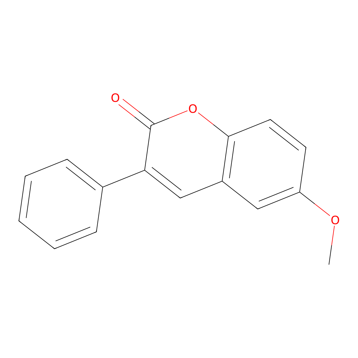 6-Methoxy-3-phenylcoumarin molecular structure, CAS 6468-48-0