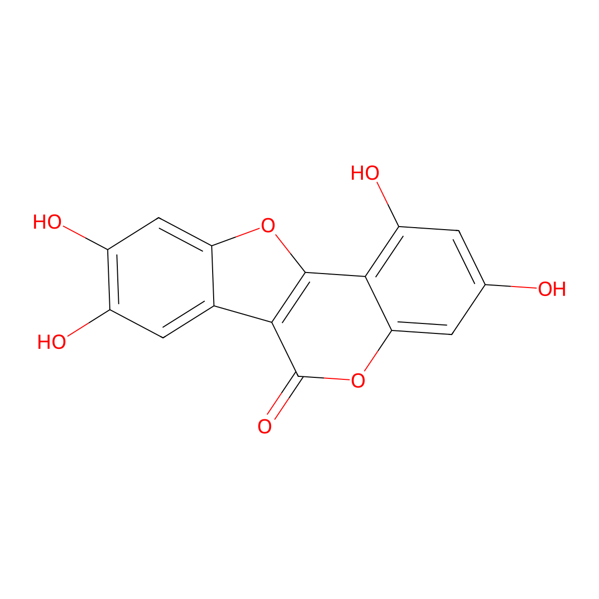 Demethylwedelolactone molecular structure, CAS 6468-55-9