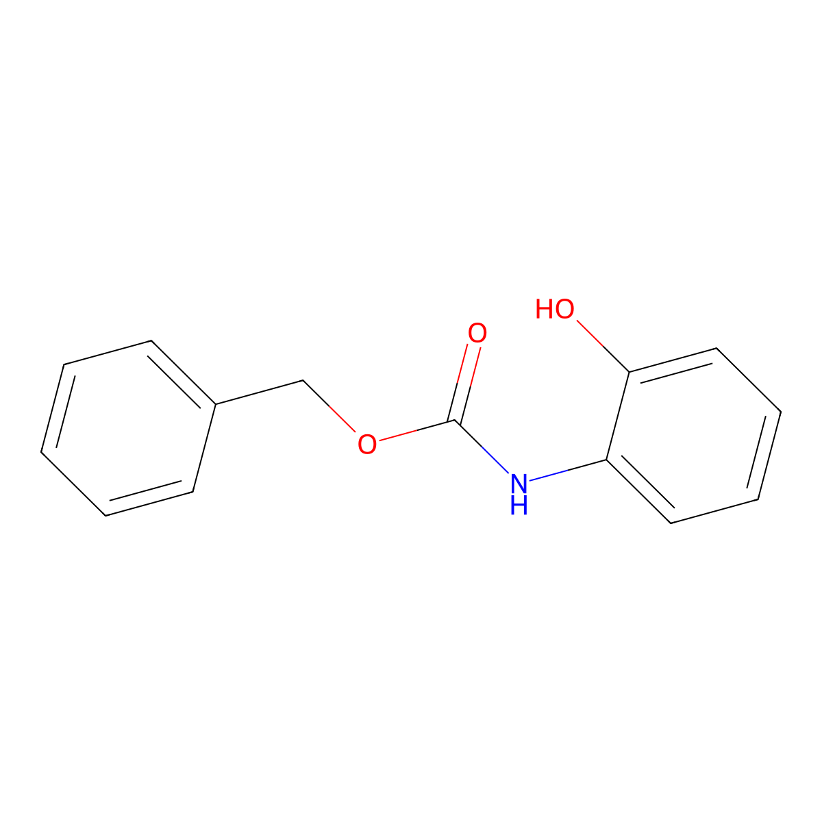 benzyl N-(2-hydroxyphenyl)carbamate molecular structure, CAS 64682-89-9