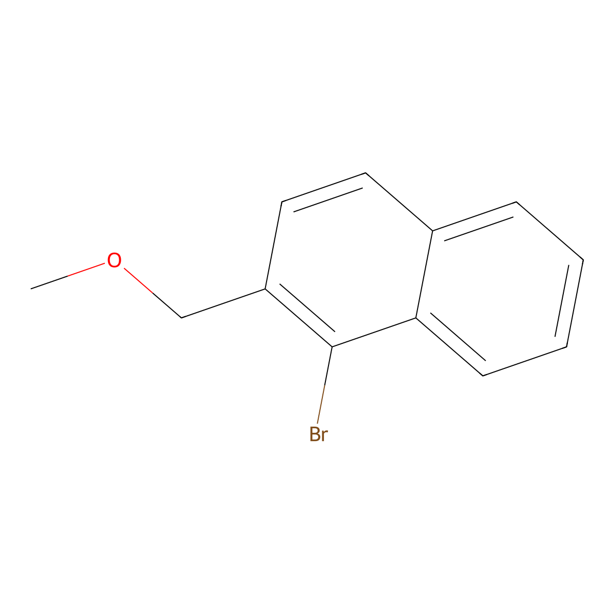 1-Bromo-2-(methoxymethyl)naphthalene molecular structure, CAS 64689-70-9