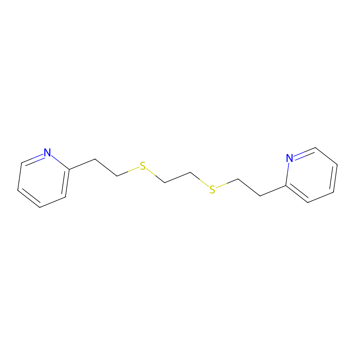 1,8-Bis(2-pyridyl)-3,6-dithiaoctane molecular structure, CAS 64691-70-9