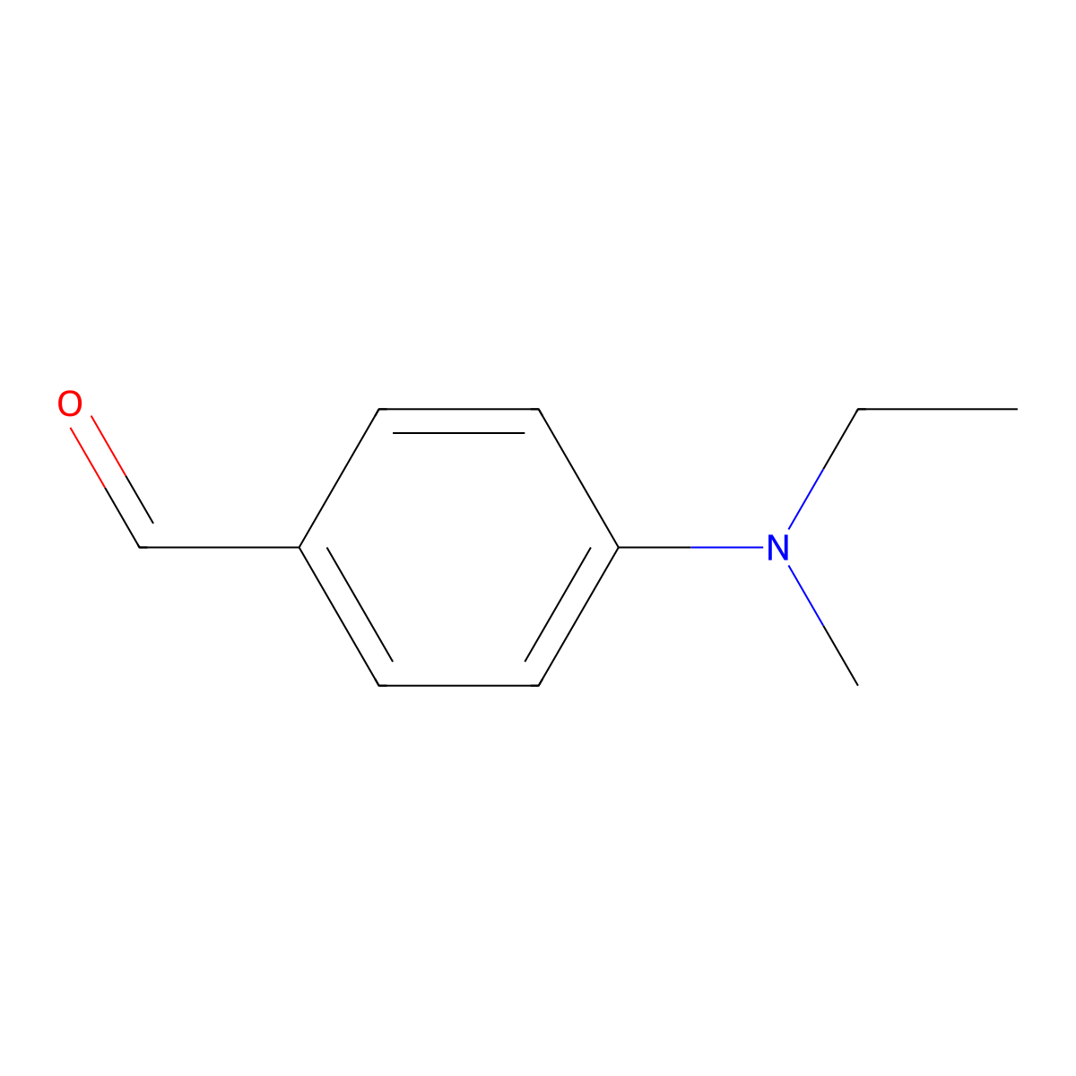 4-[Ethyl(methyl)amino]benzaldehyde molecular structure, CAS 64693-47-6