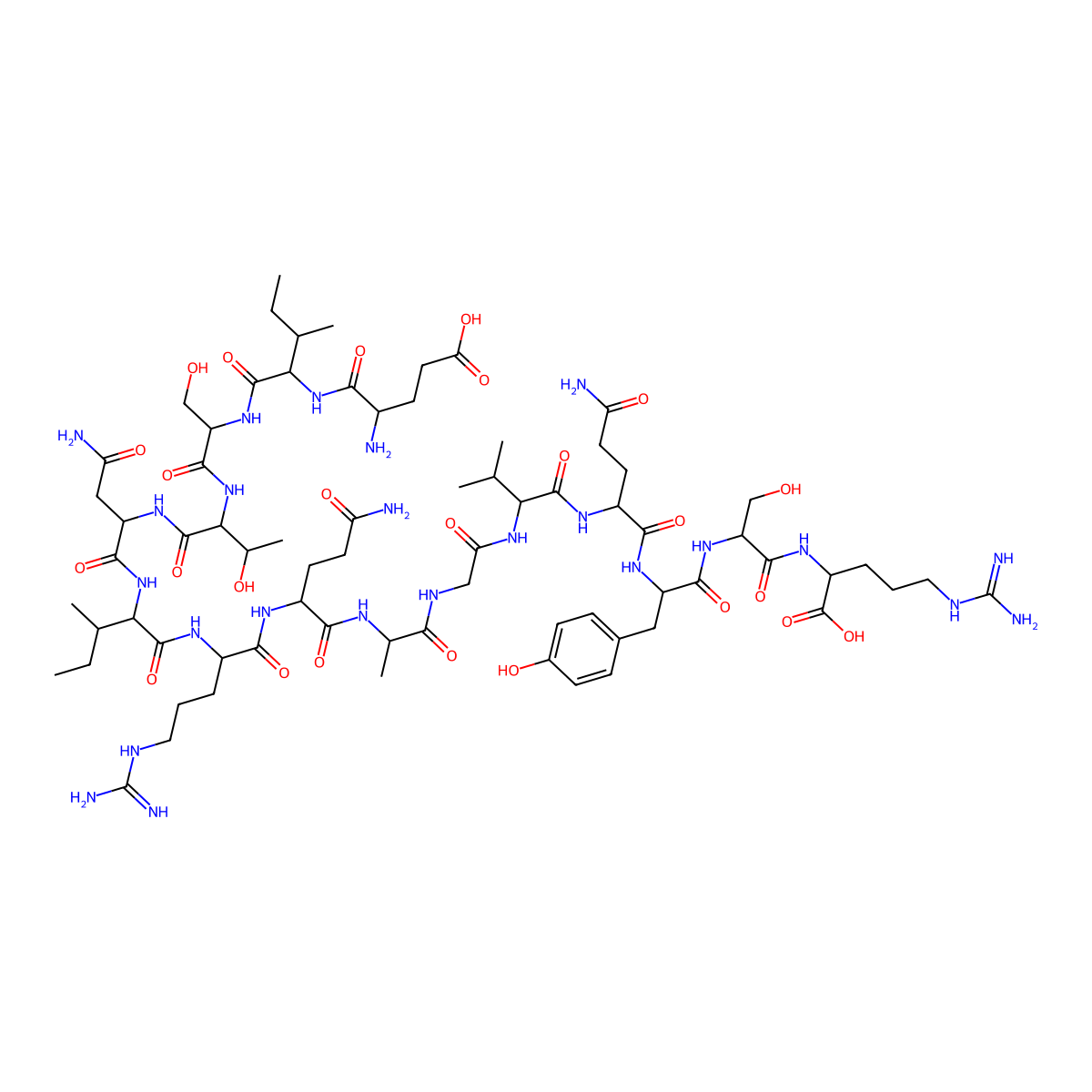 H-Glu-Ile-Ser-Thr-Asn-Ile-Arg-Gln-Ala-Gly-Val-Gln-Tyr-Ser-Arg-OH molecular structure, CAS 646997-09-3