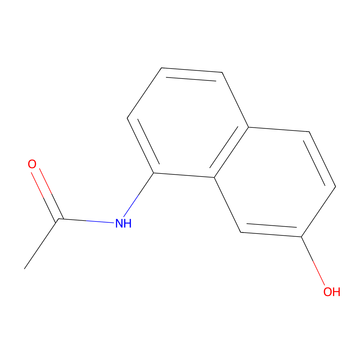 1-Acetamido-7-naphthol molecular structure, CAS 6470-18-4