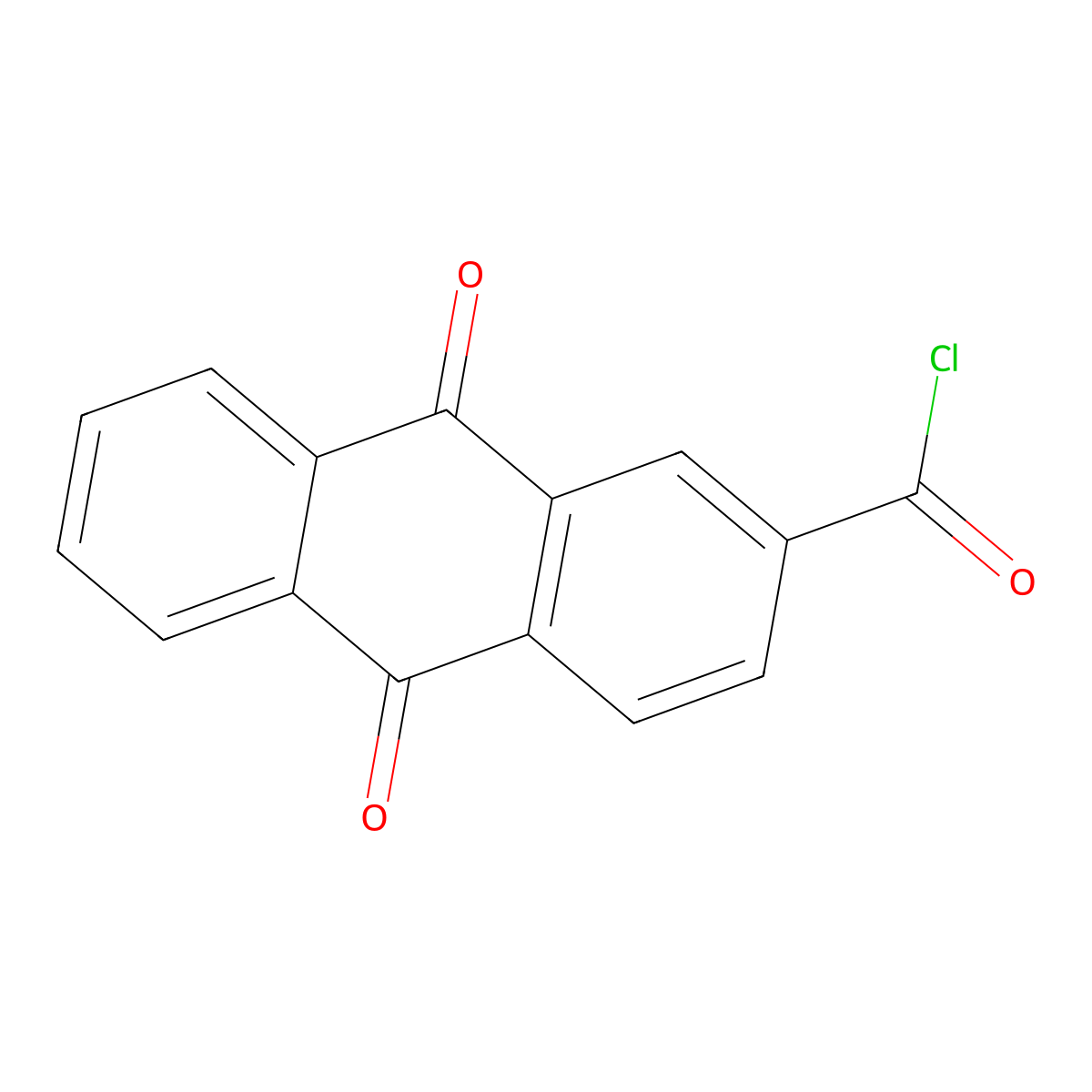Anthraquinone-2-carbonyl Chloride molecular structure, CAS 6470-87-7