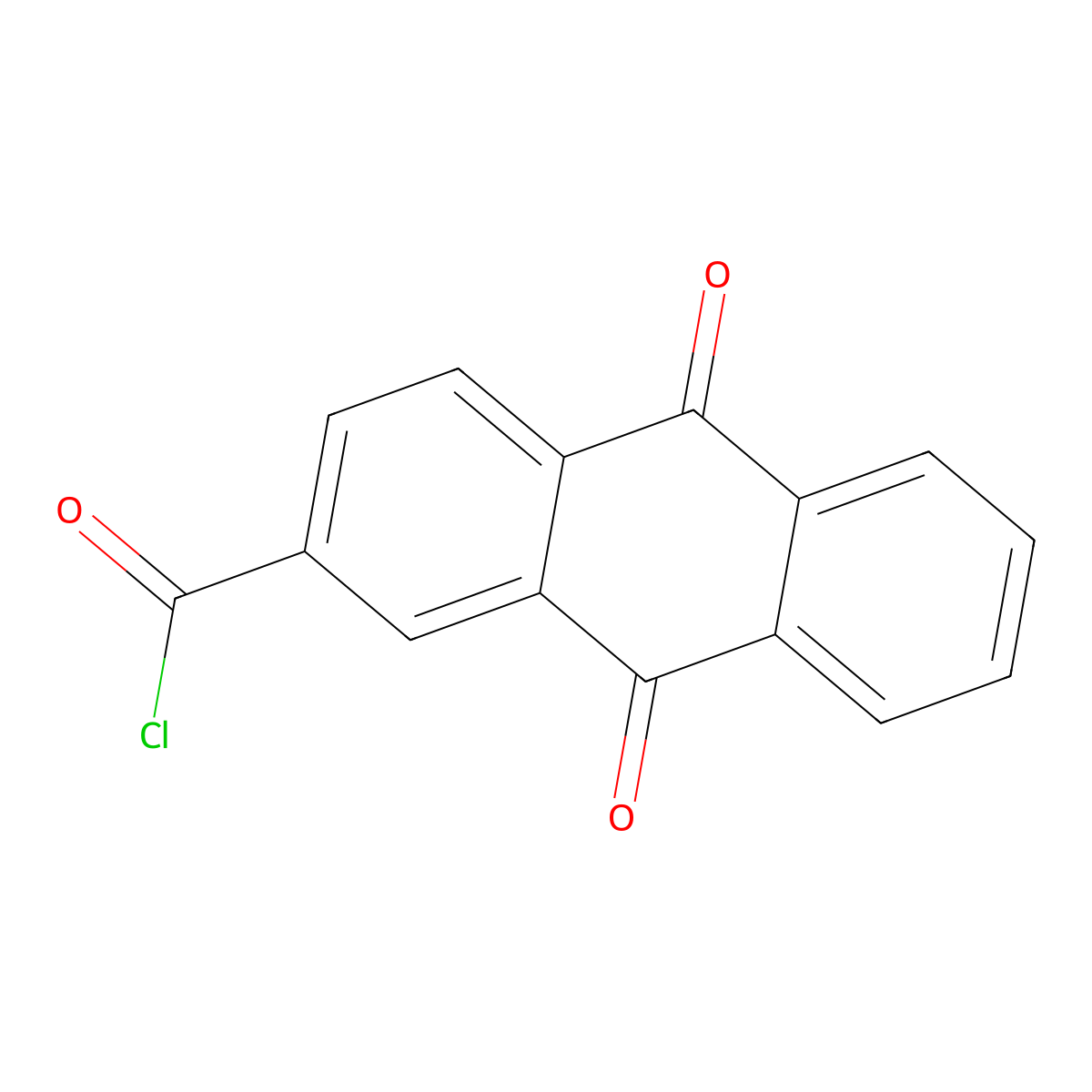 Anthraquinone-2-carbonyl Chloride molecular structure, CAS 6470-87-7