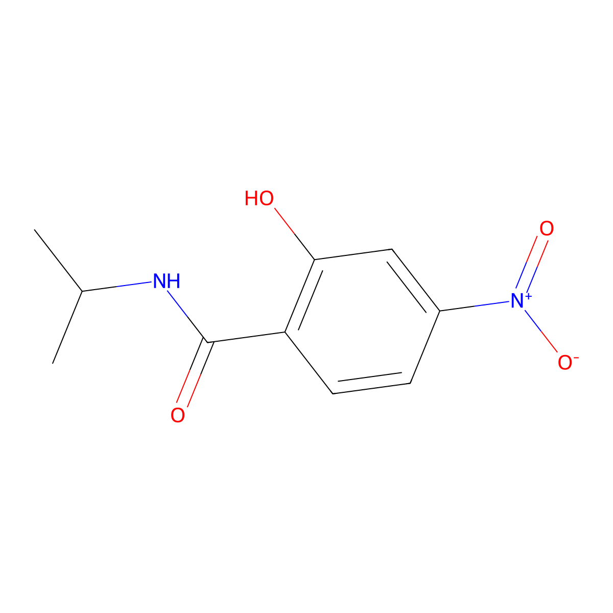 2-Hydroxy-N-isopropyl-4-nitrobenzamide molecular structure, CAS 647016-99-7